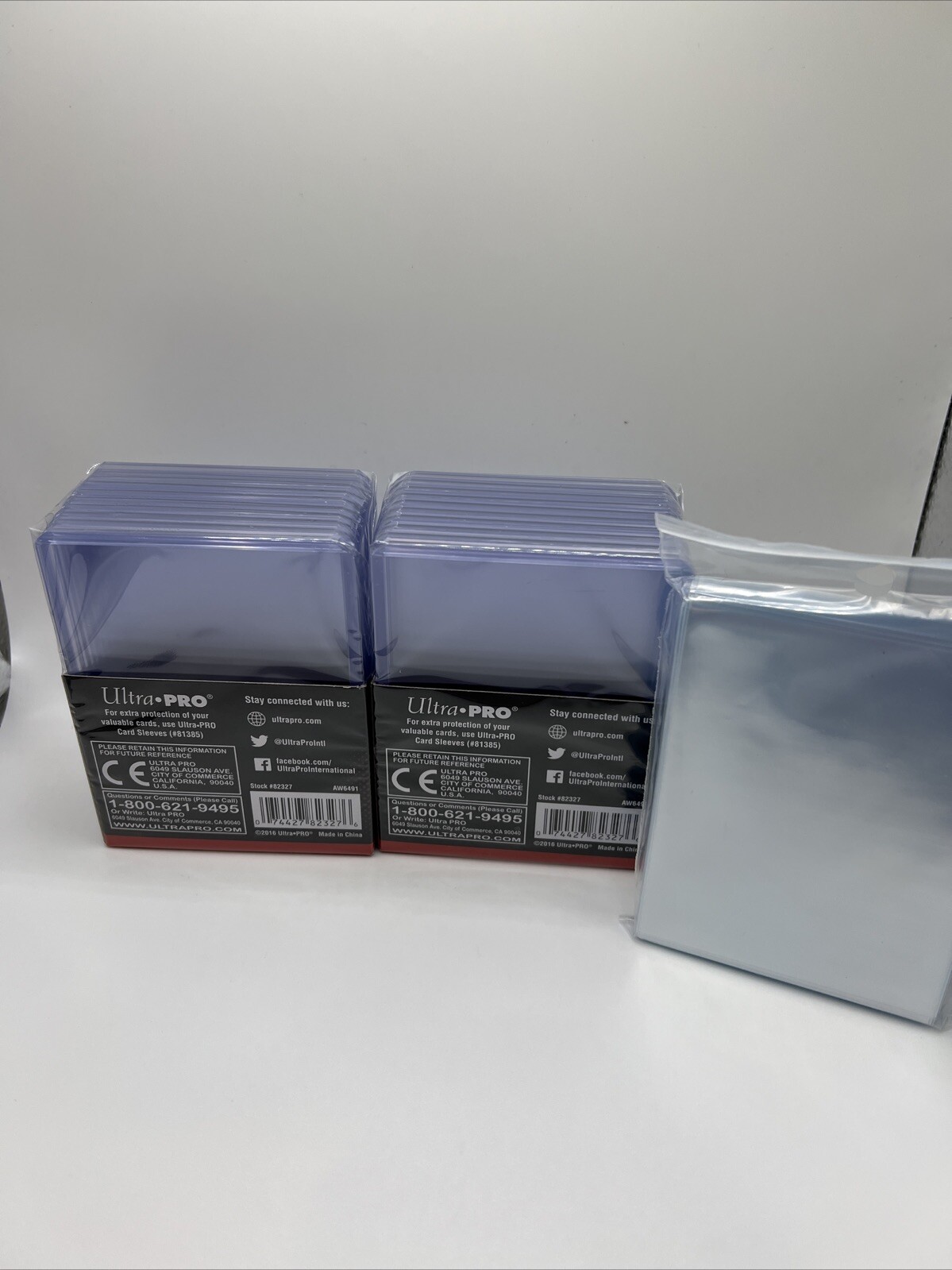 Ultra Pro 3X4 Thick Toploaders 130pt Point 2 Packs of 10 AND 100 THICK SLEEVES
