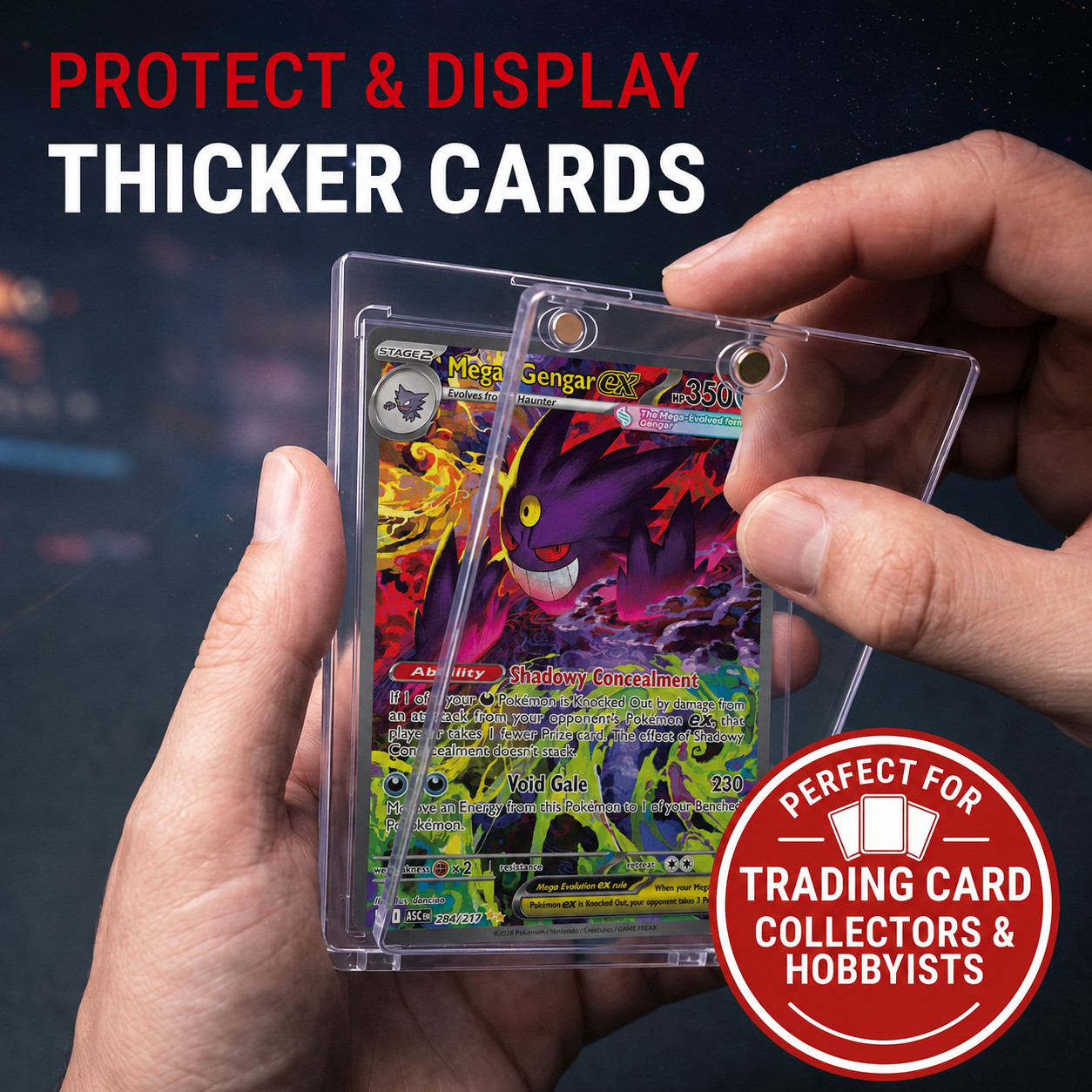 5 Lot of Ultra Pro One Touch Magnetic Card Cases Standard 75 PT UV Protected