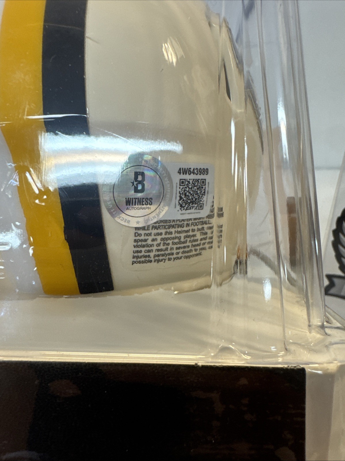 Terry Bradshaw #12 Signed Pittsburgh Steelers Retro Mini Helmet | BAS Witnessed