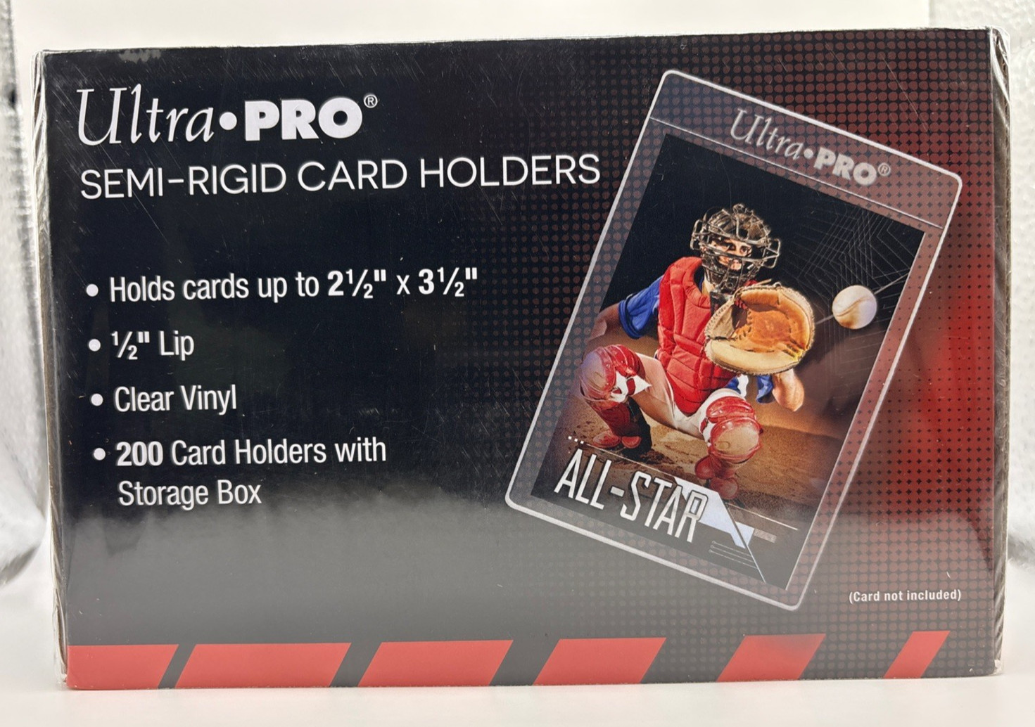 Ultra Pro Standard Card Submission Semi-Rigid Holders BOX of 200 USPS GROUND