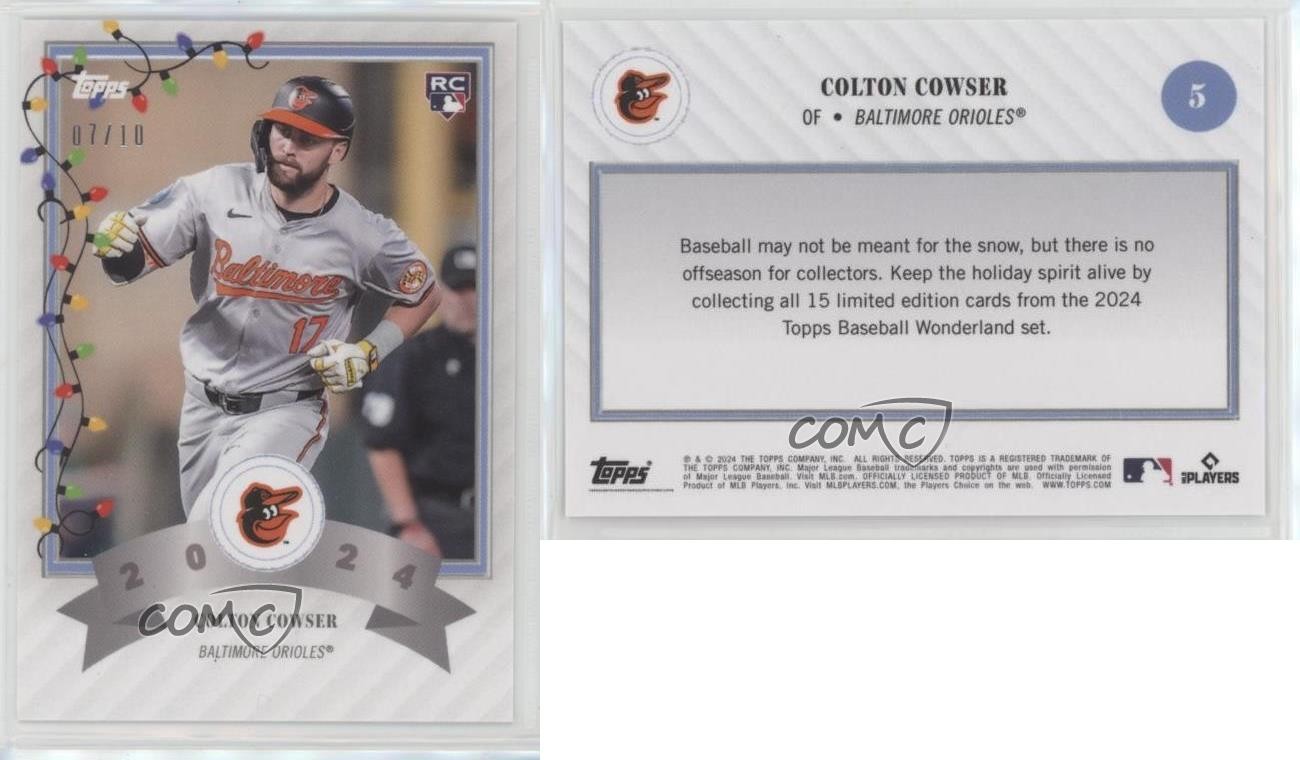 2024 Topps Wonderland Holiday Lights 7/10 Colton Cowser #5 Rookie RC 1sr2