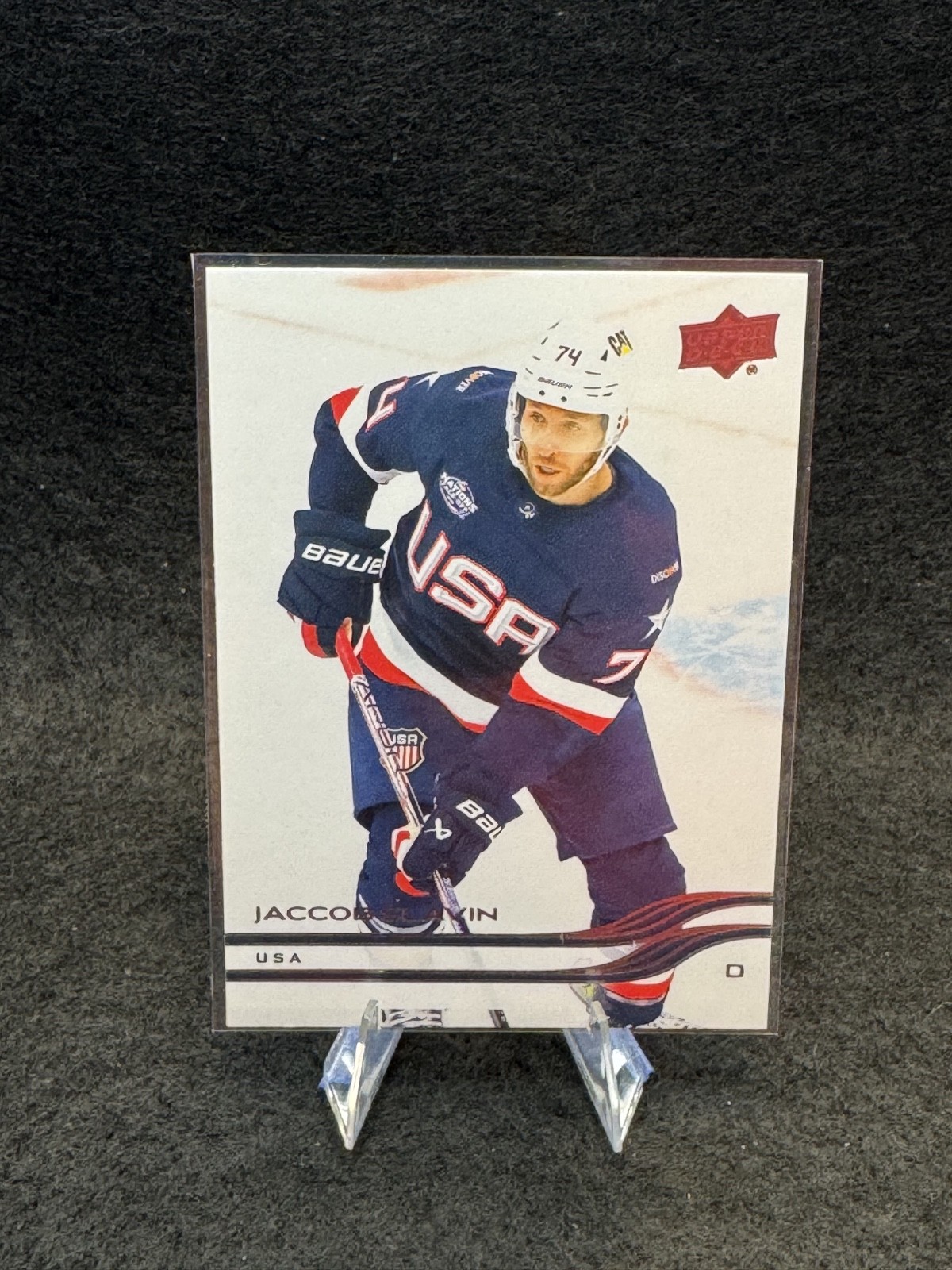 2025-26 Upper Deck Extended Series JACCOB SLAVIN #692 USA 4 NATIONS FACE-OFF