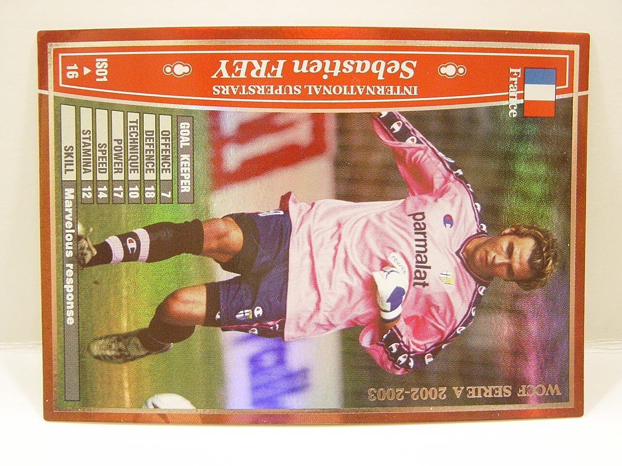 Panini WCCF 2002-03 IS Sebastien Frey 1980 France　No.1 International Superstars