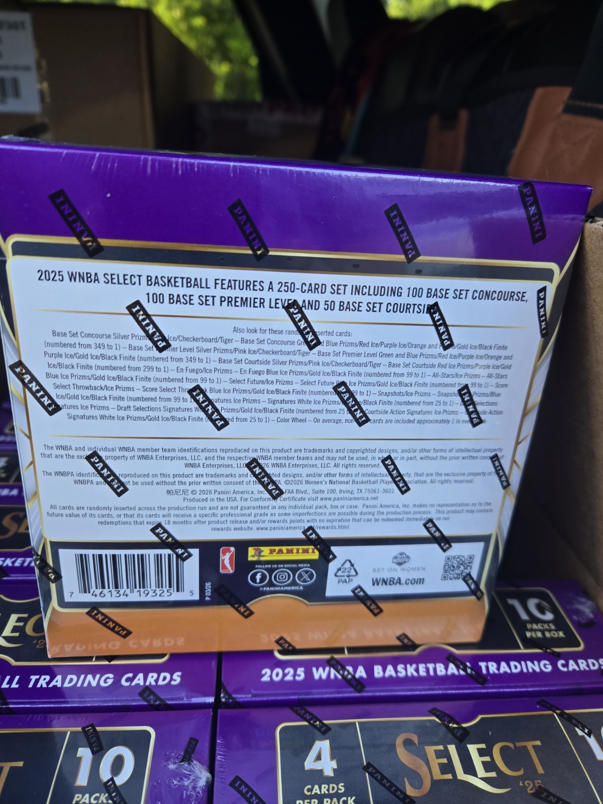 2025 Panini Select WNBA Basketball Mega Box Factory Sealed