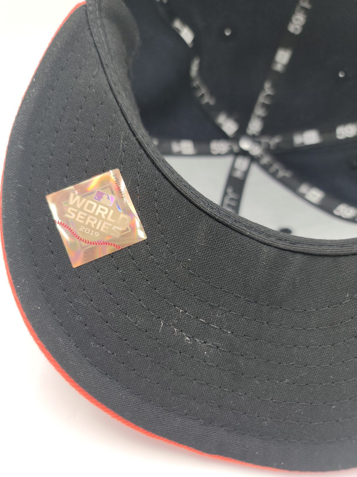 Houston Astros 2019 World Series OFFICIAL New Era Fitted Hat MLB 7 1/8” Used