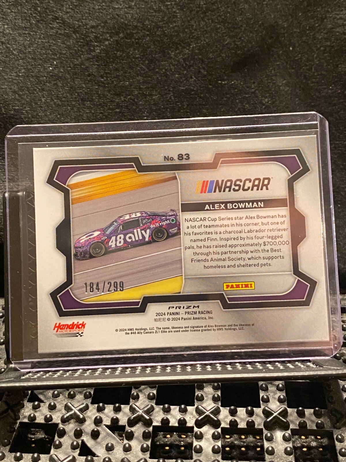 Alex Bowman 2024 Prizm Racing – Red Prizm #184/299 -Rides- Card #83
