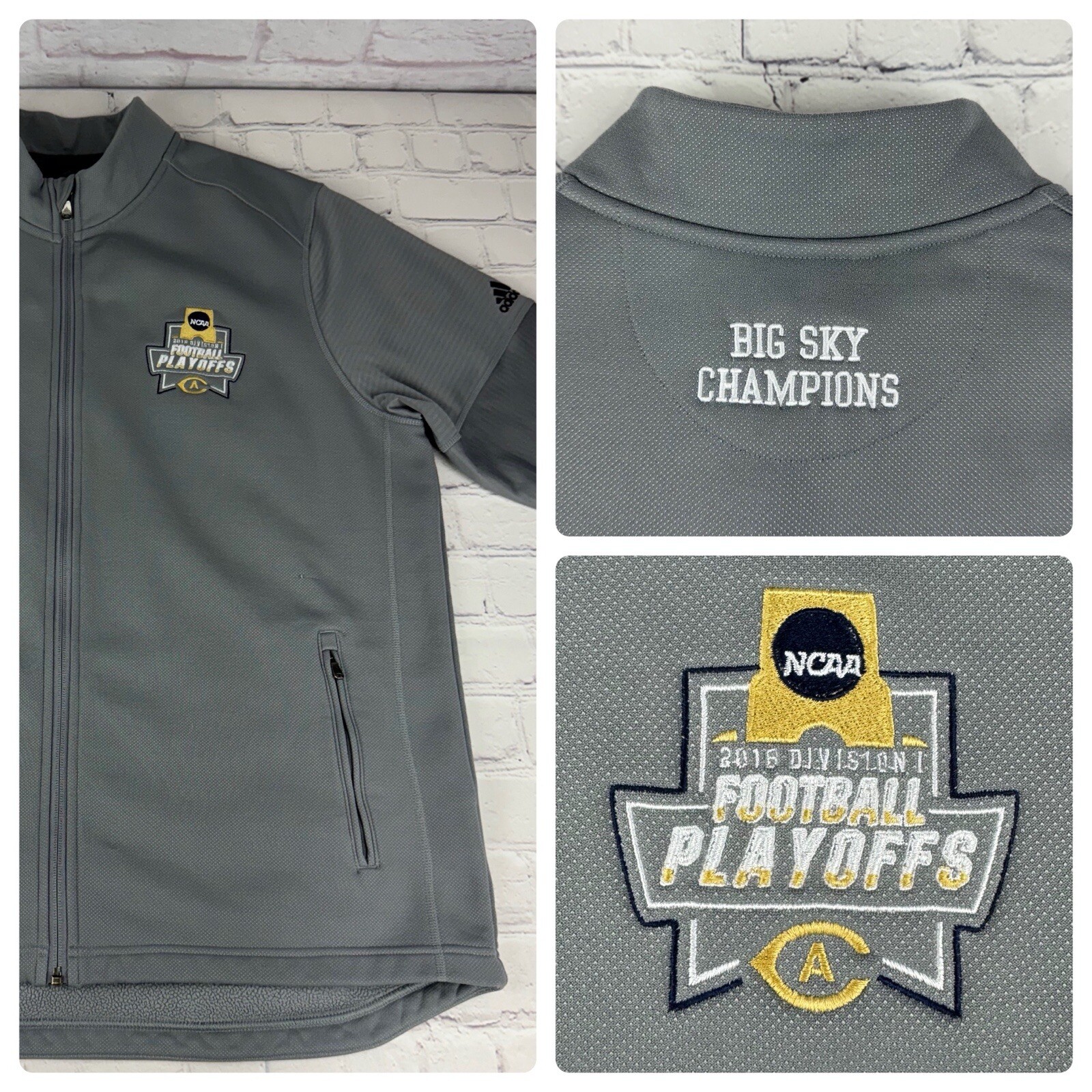 NCAA 2016 Division 1 Football Playoffs UC Davis Aggies Adidas Jacket Men’s XL