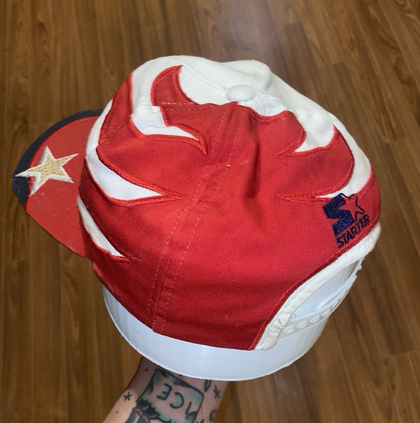 Vintage 1996 United States Olympic Team Starter Snapback Shark Tooth Hat/Cap
