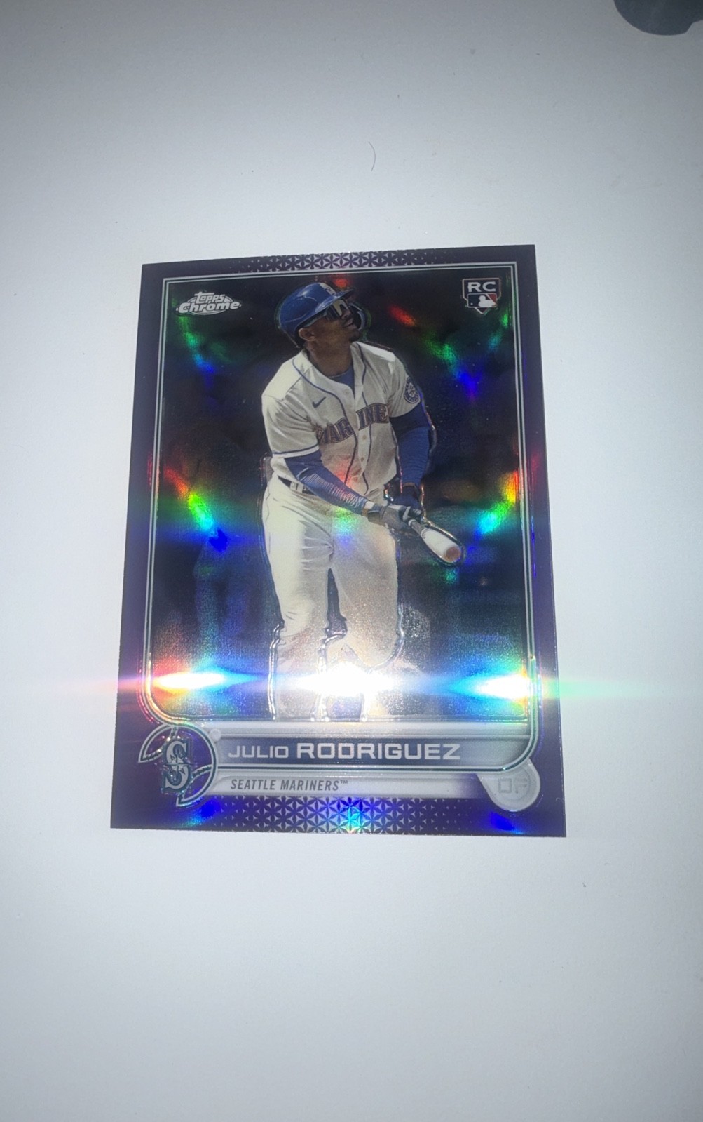 2022 Topps Chrome Update Series – Julio Rodriguez #USC150 Purple Refractor (RC)