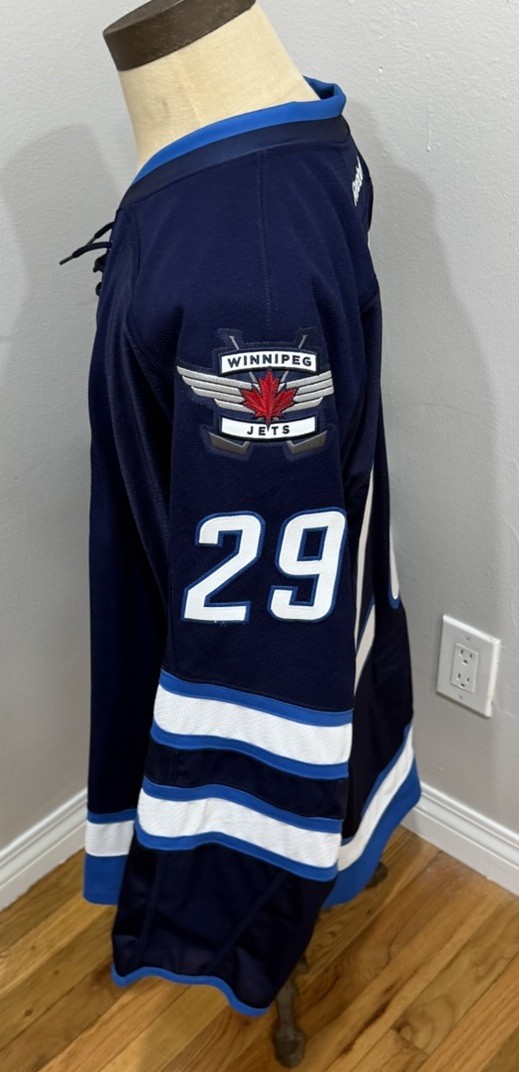 Winnipeg Jets Patrik Laine 2017 100th Anniversary Reebok Authentic Jersey Sz 54