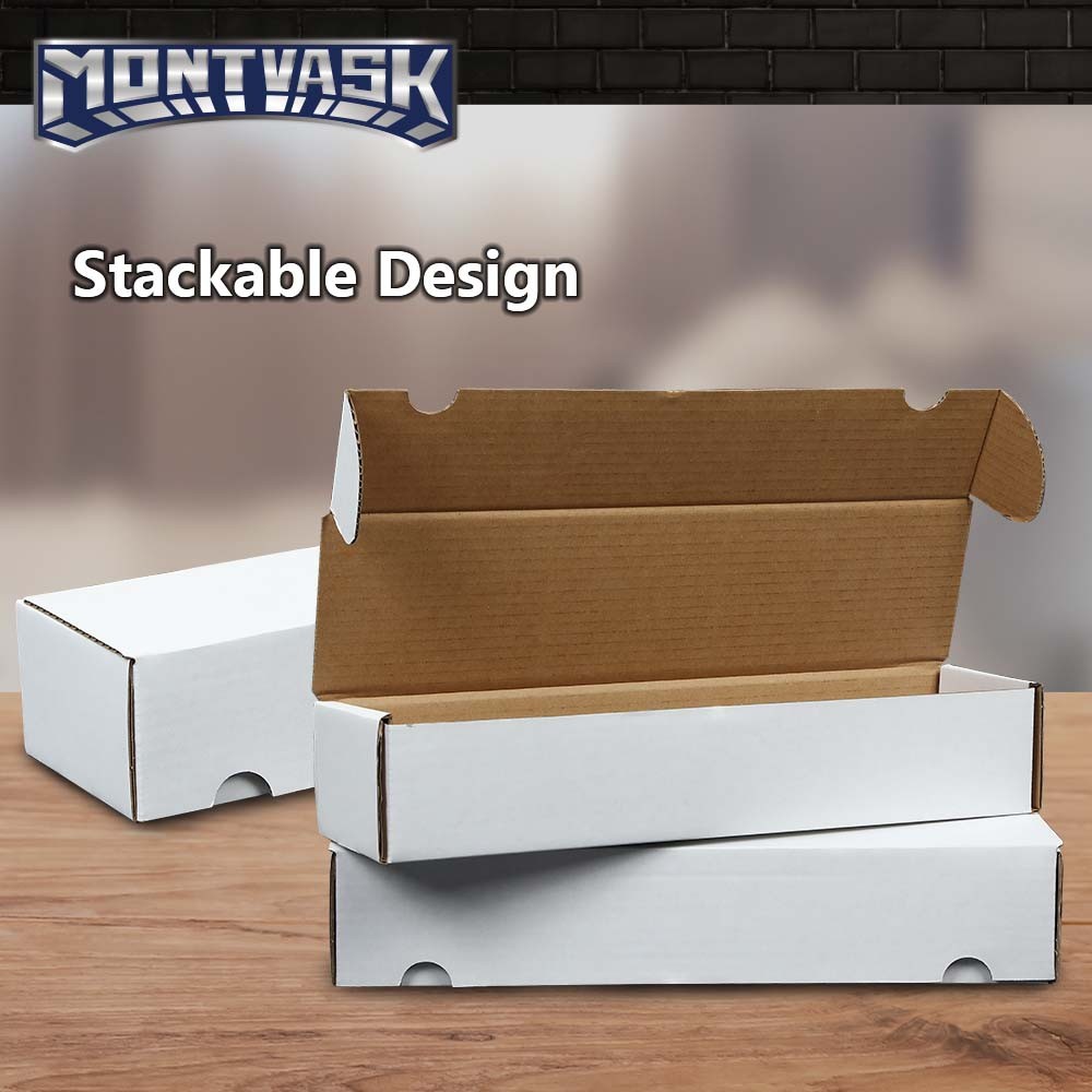 25PCS Storage Boxes LOT 800 Count Ct Sports Cards Trading Max Pro Shipping White