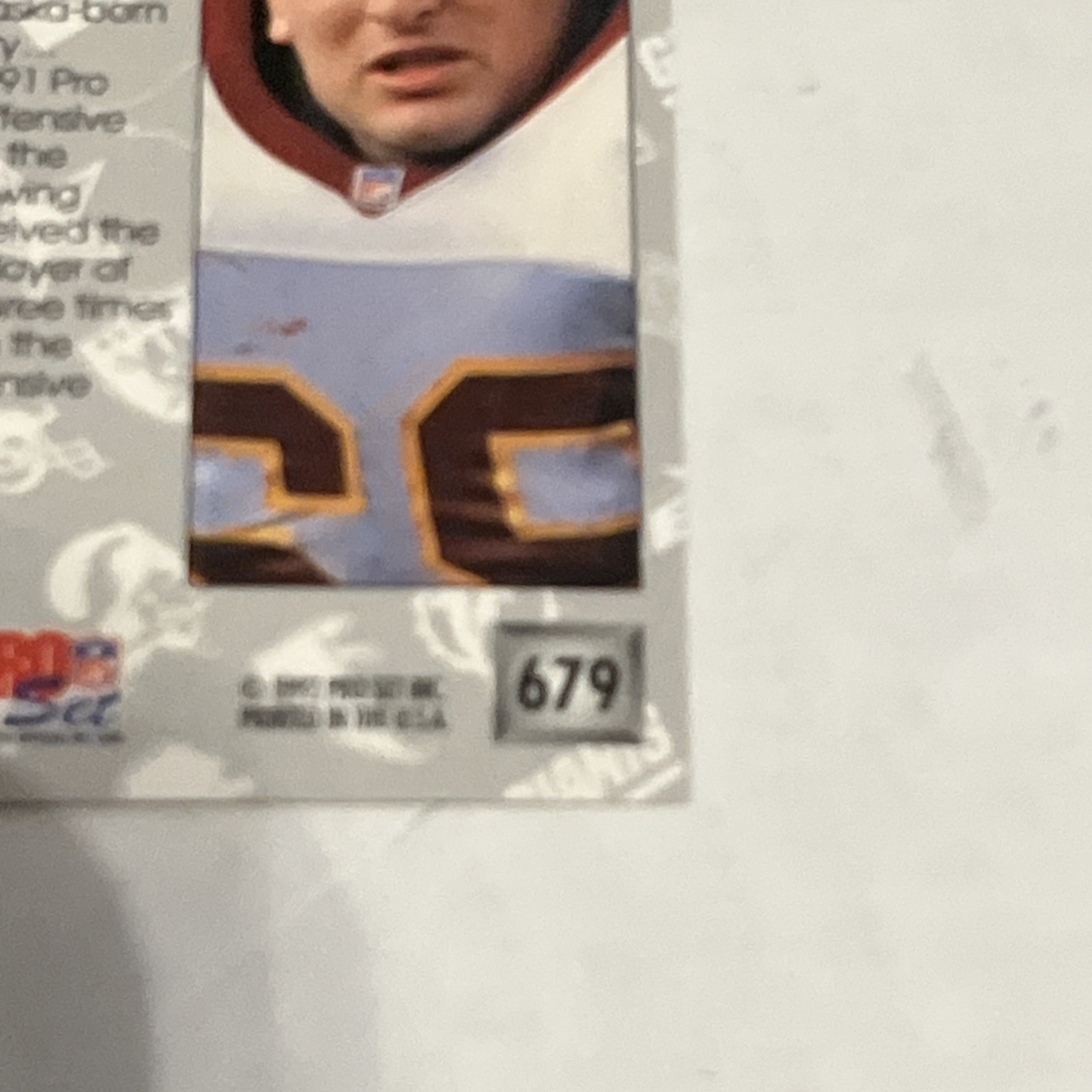 1992 Pro Set – Pro Bowl Mark Schlereth #679 (RC) Resksins Rookie Broncos Guard