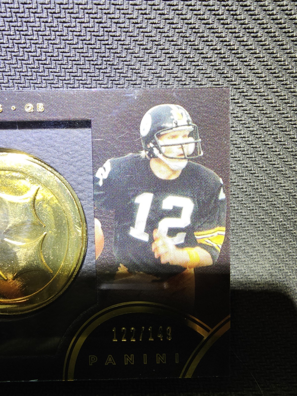 🇨🇦 2015 panini Black Gold NFL Terry Bradshaw Team Symbols 122/149 NM+ Steelers