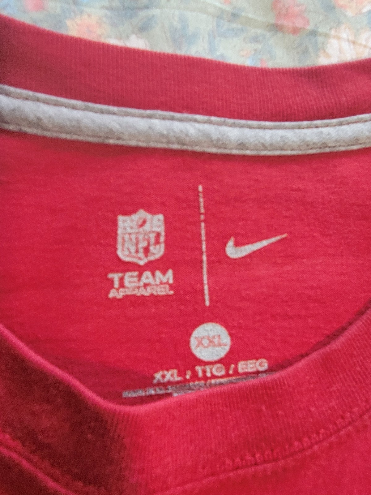 MENS NFL ARIZONA CARDINALS FOOTBALL PULLOVER T-SHIRT SIZE 2XL/2TG/2EG