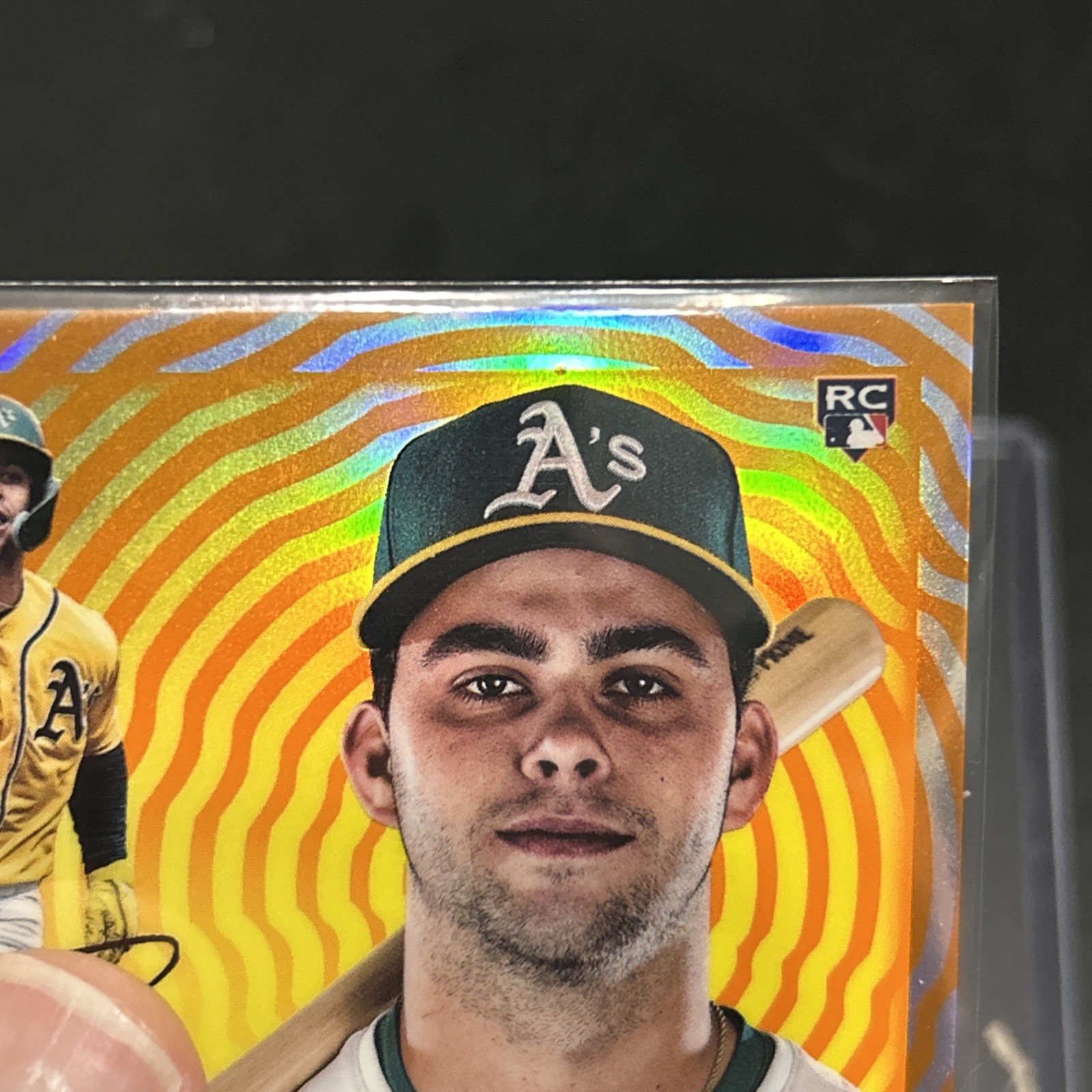 2025 Topps Chrome Platinum Max Muncy Orange Vibrations RC Ref /25 Athletics