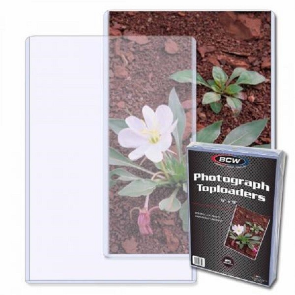 25 Quality BCW Toploaders Rigid PVC Holders 6×9 Photos & Postcards Collections