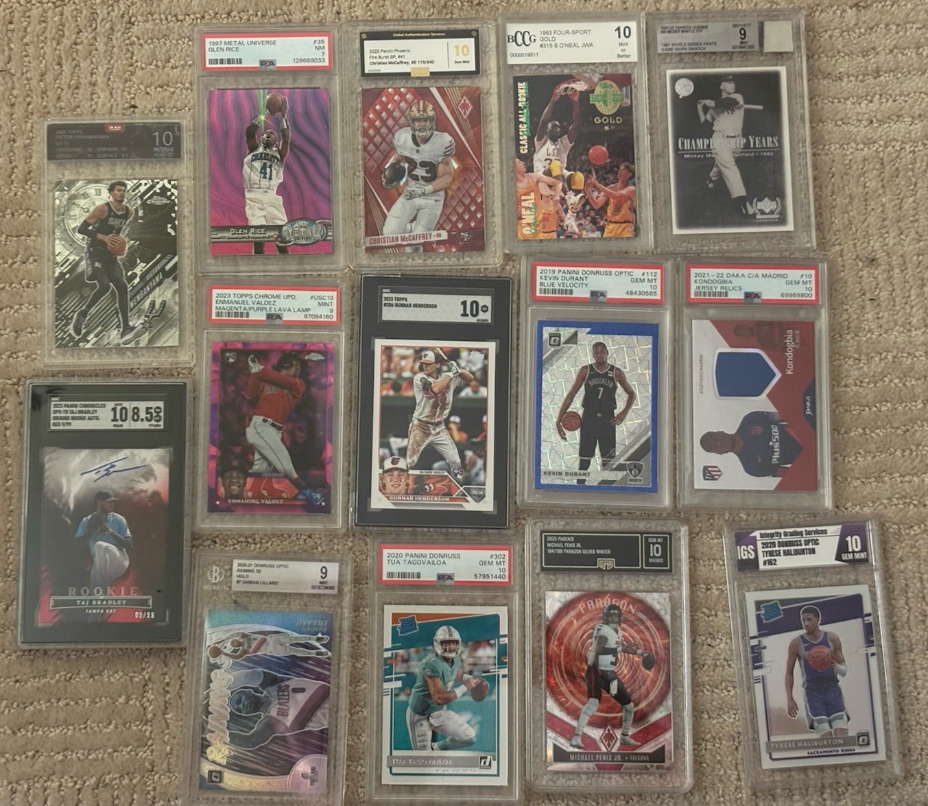 Rookie Cards Graded Card AUTO 20+ cards RC Autos Inserts Sports Card Lot