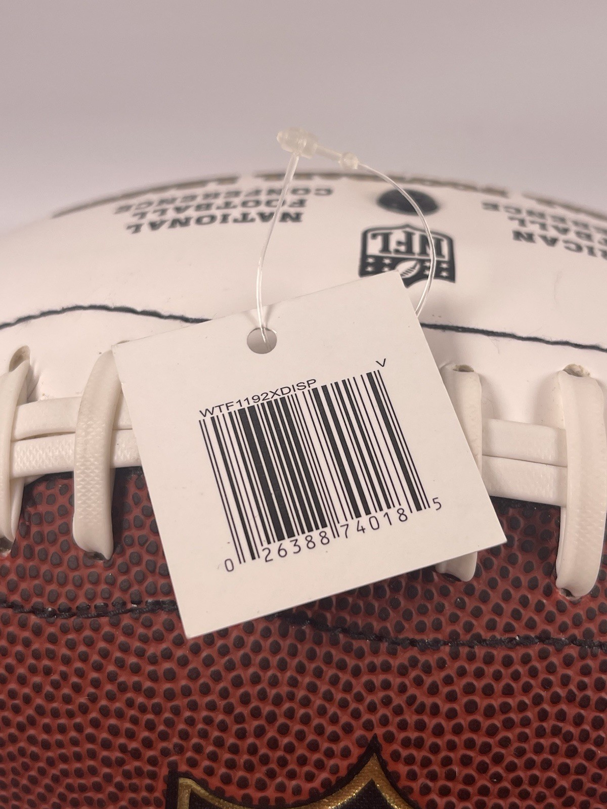 Wilson The Duke Official Full Size NFL Autograph White Panel Football WTF1192