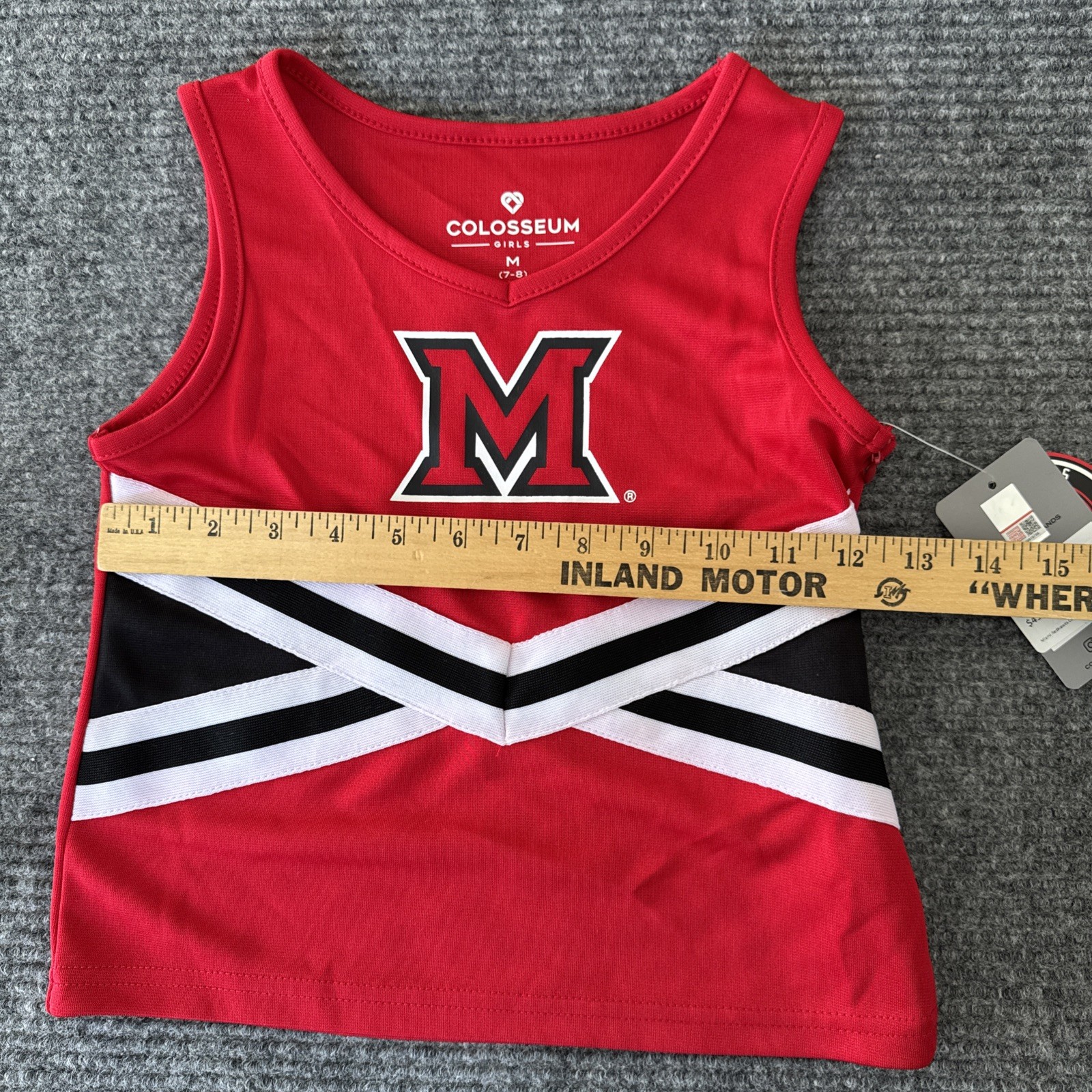 Miami RedHawks Colosseum Girls Youth M(7-8) L(10-12) Cheerleader Set Mixed Sizes