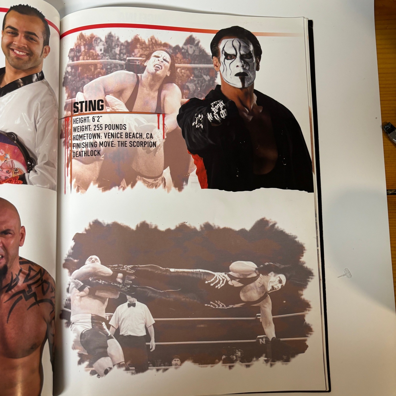 TNA Total Nonstop Action Wrestling Program Autographed Sting Booker T SEE DESC