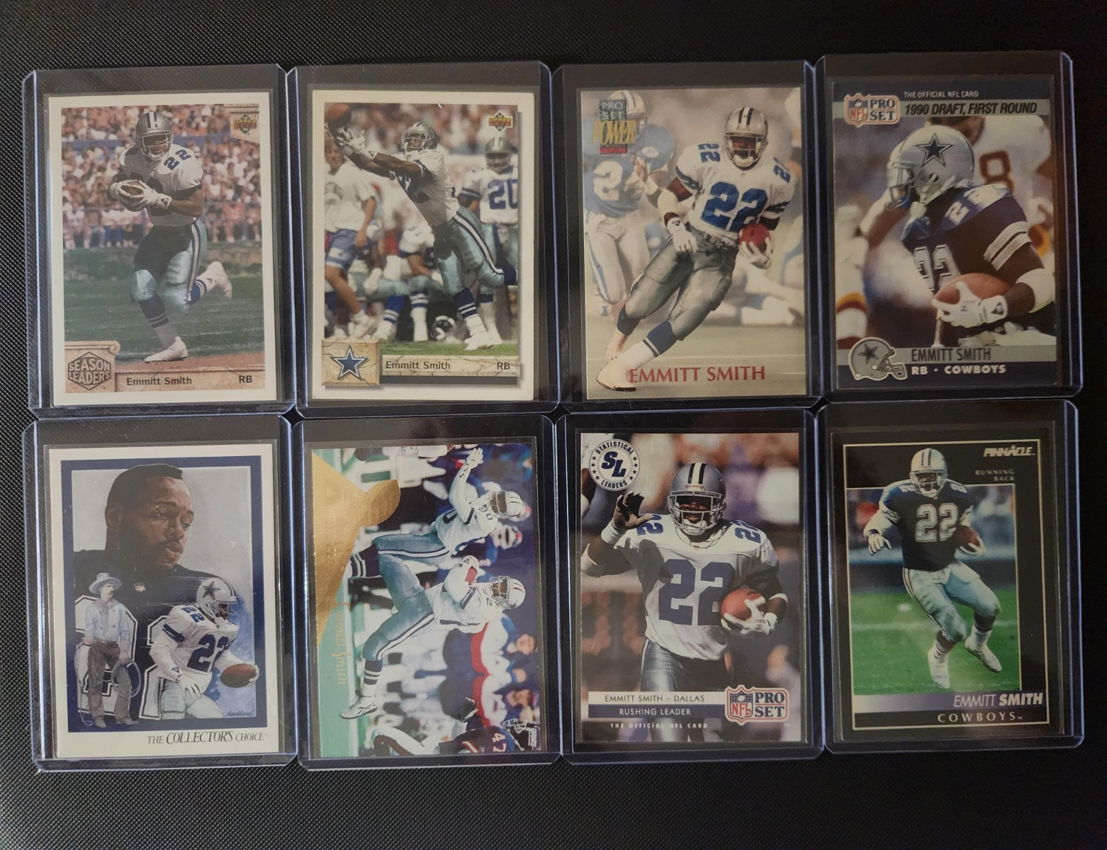 Upper Deck Emmitt Smith Dallas Cowboys NFL Card Lot 32 (1990-1995)