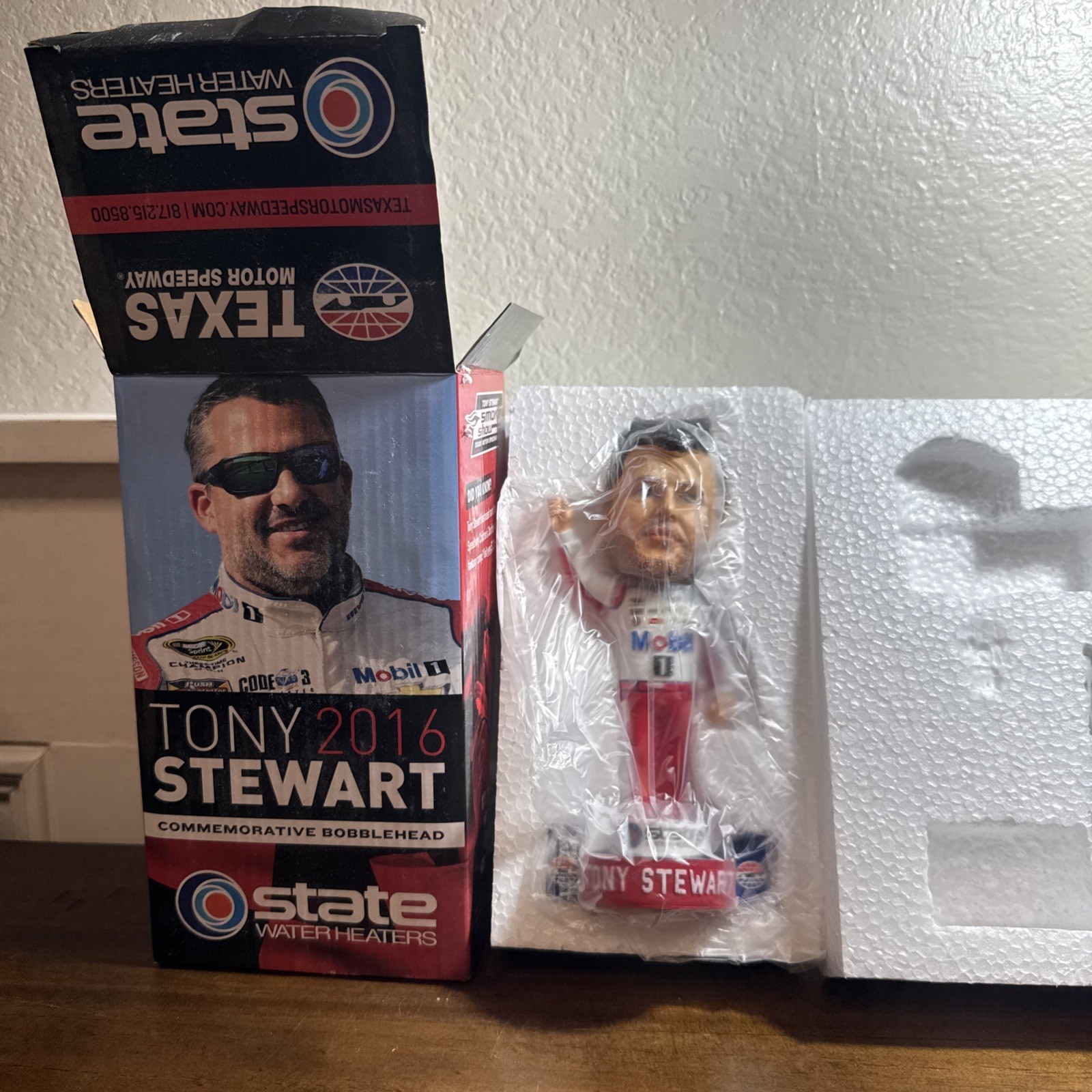 NASCAR Texas Motor Speedway Commemorative Bobblehead Tony Stewart 2016