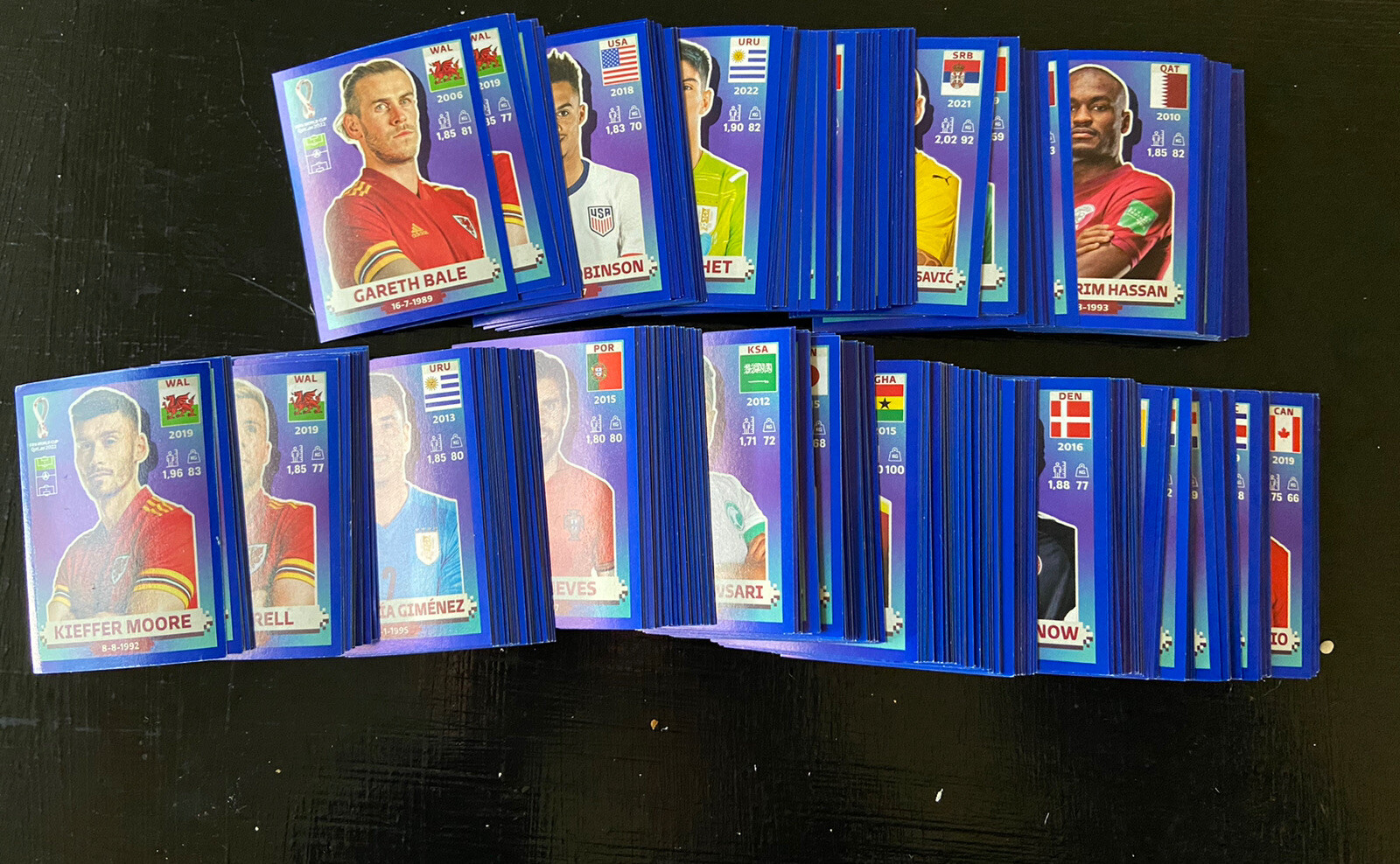 2022 World Cup Qatar Panini Stickers USA EDITION BLUE BORDER PARALLEL PICK #4