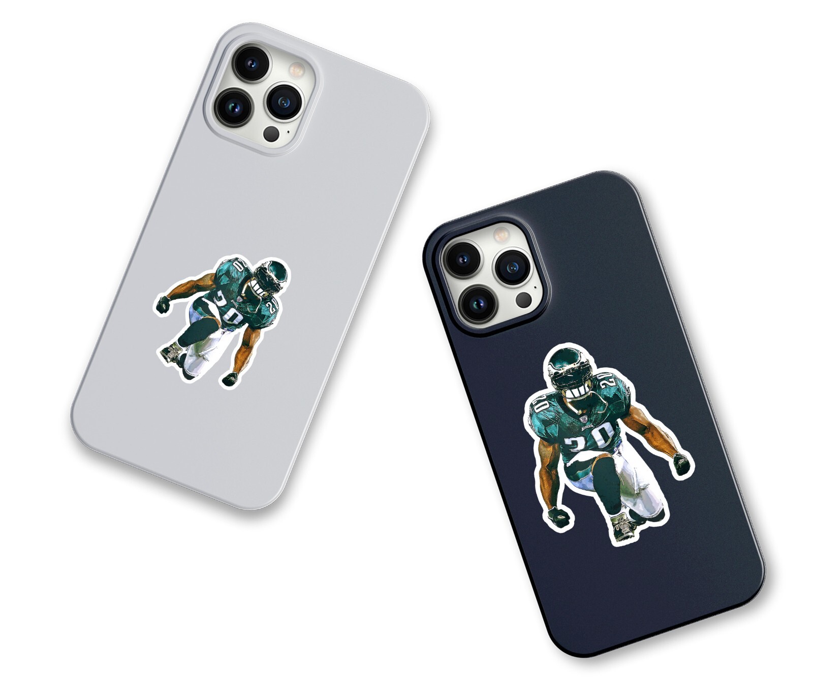 Brian Dawkins Philadelphia Eagles Glossy Sticker Vinyl Laminate, Self Adhesive