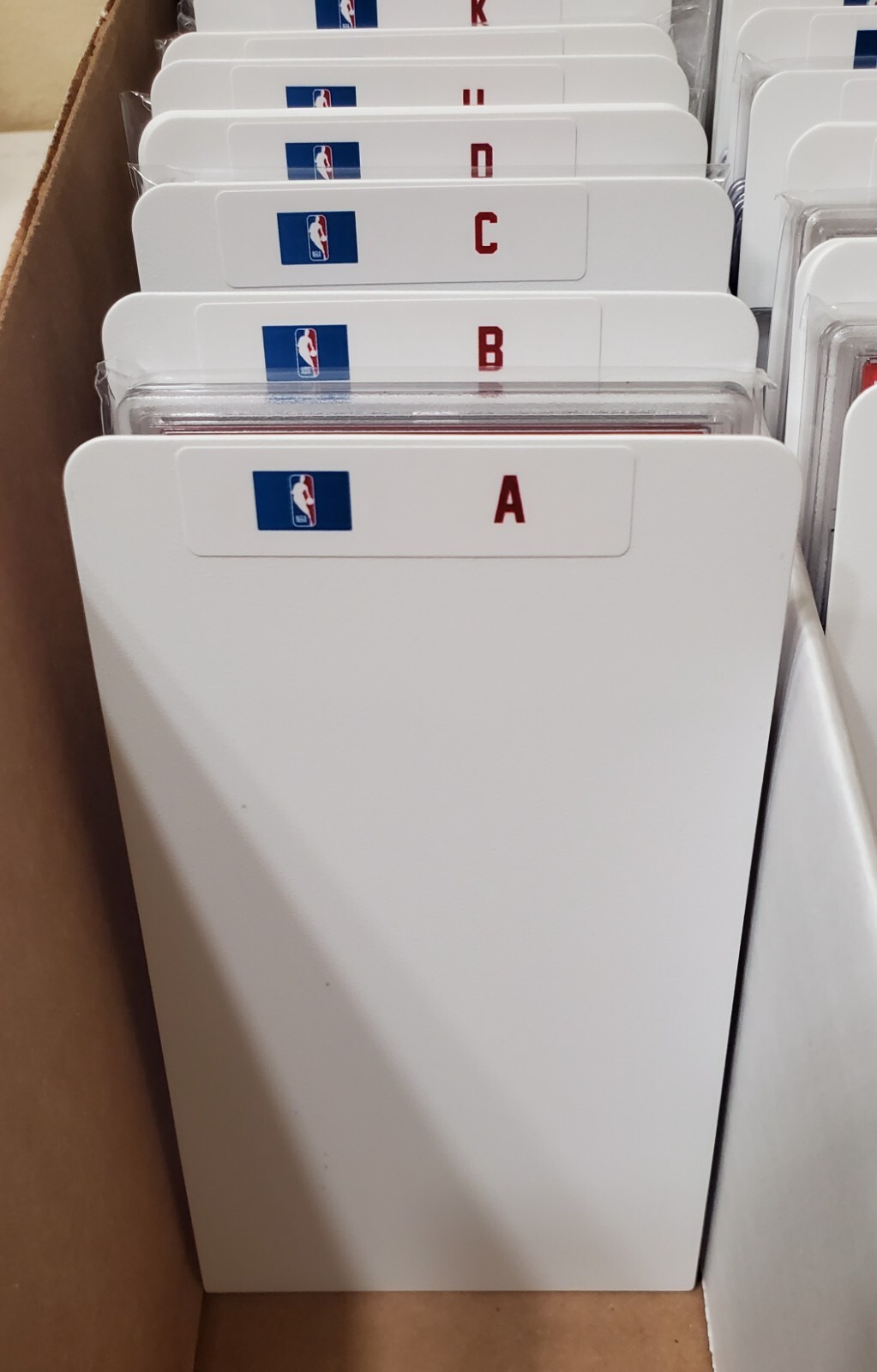 (26) GRADED Slab & Sports Card Dividers with 26 FREE NBA A-Z Labels Set