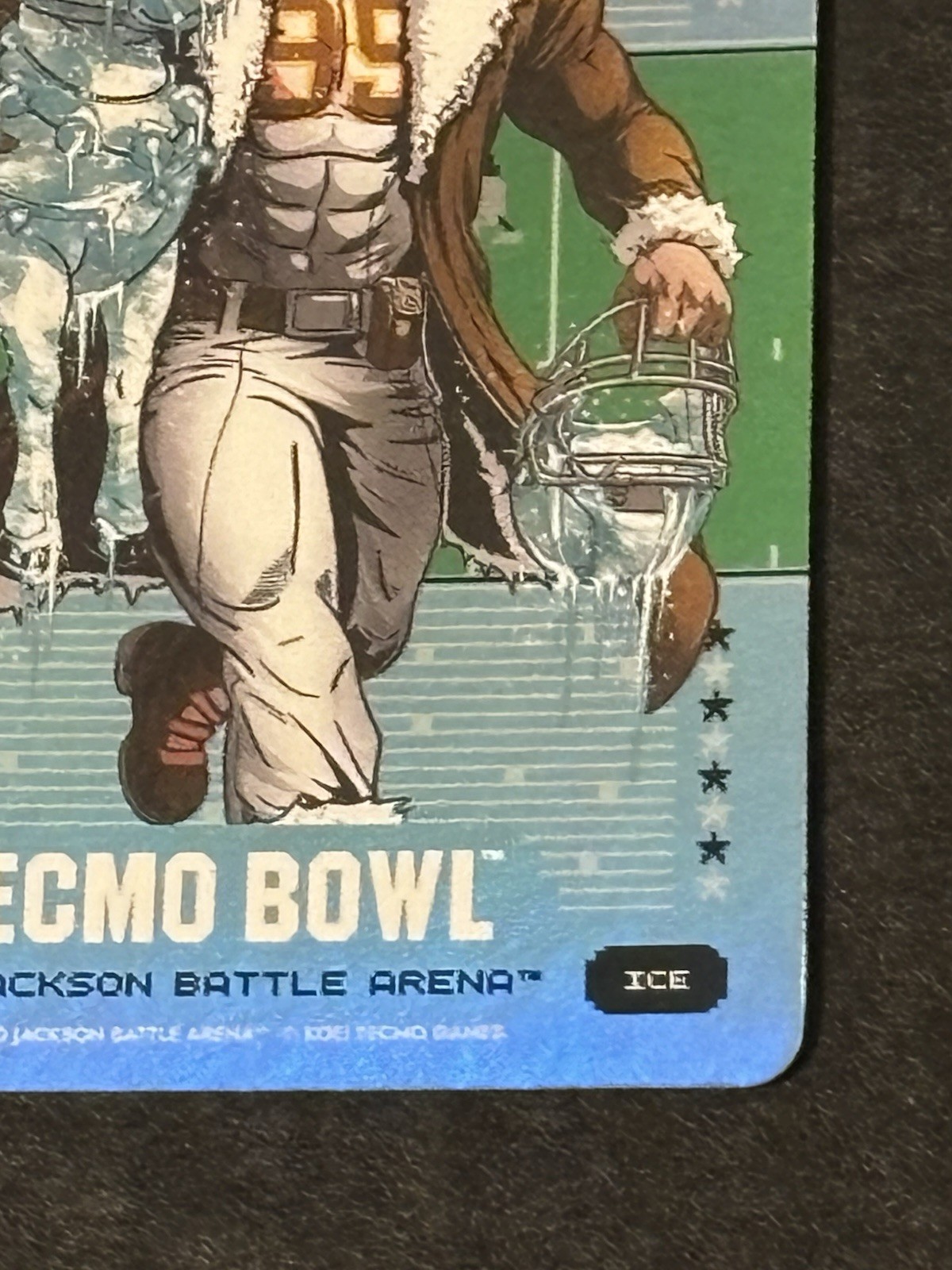 2026 Battle Arena Tecmo Bowl Reindeer Hunter Myles Garrett B82 Blue Battlefoil