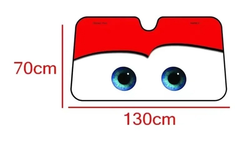 Car Windshield Sun Shade Cartoon Eye Visor SUV Auto Front Window Shield Cover OY