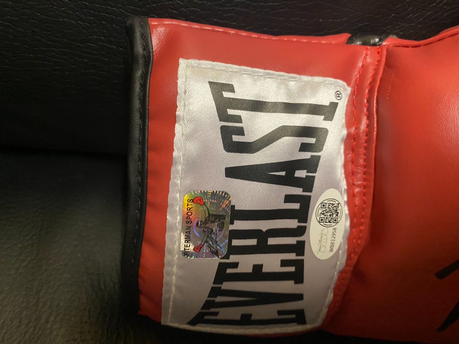 Lefty Righty Pair Mike Tyson Signed Everlast Red Boxing Glove Autograph JSA