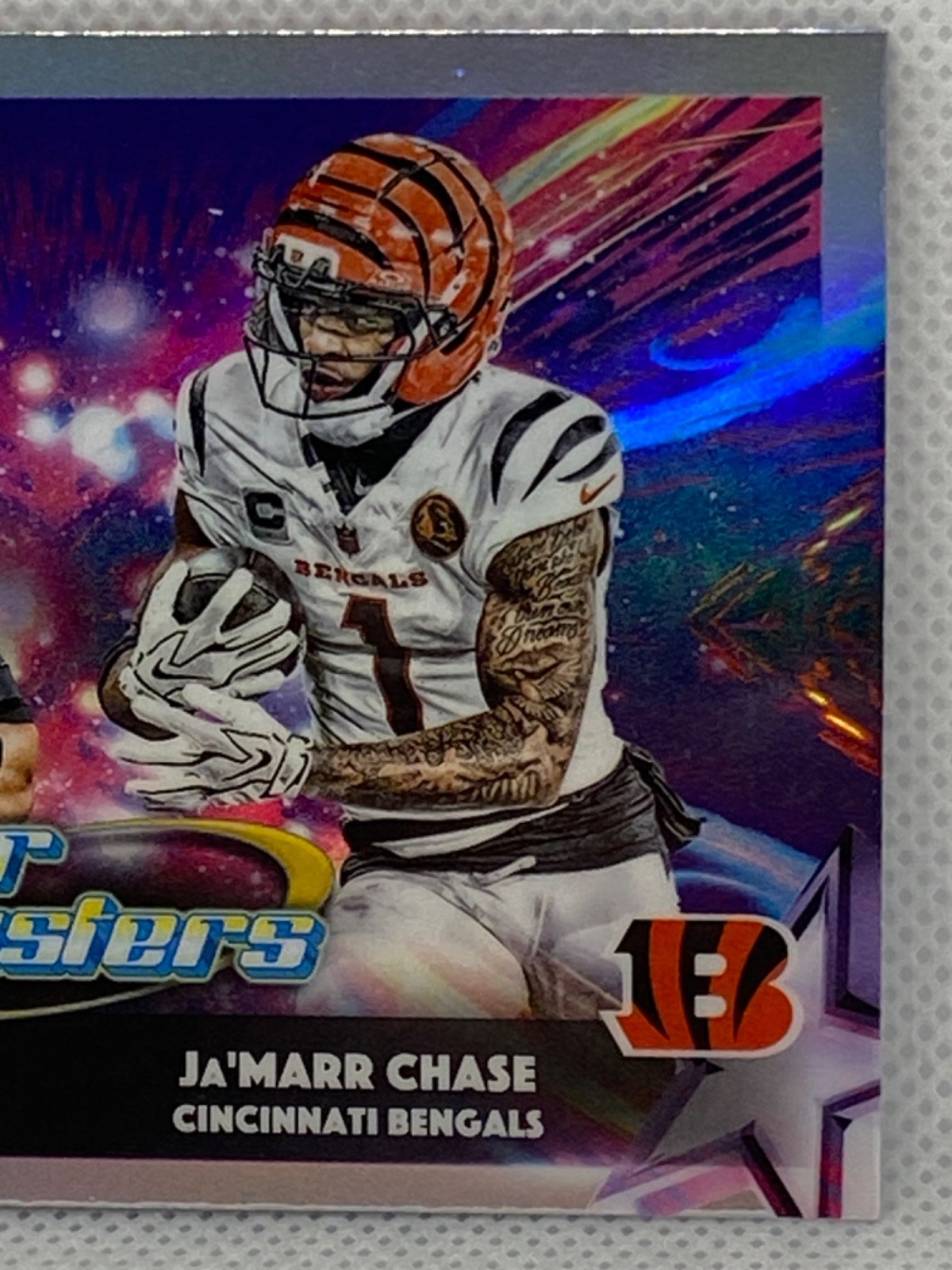 2025 Topps Chrome Cosmic Star Clusters Joe Burrow & Ja’Marr Chase Bengals