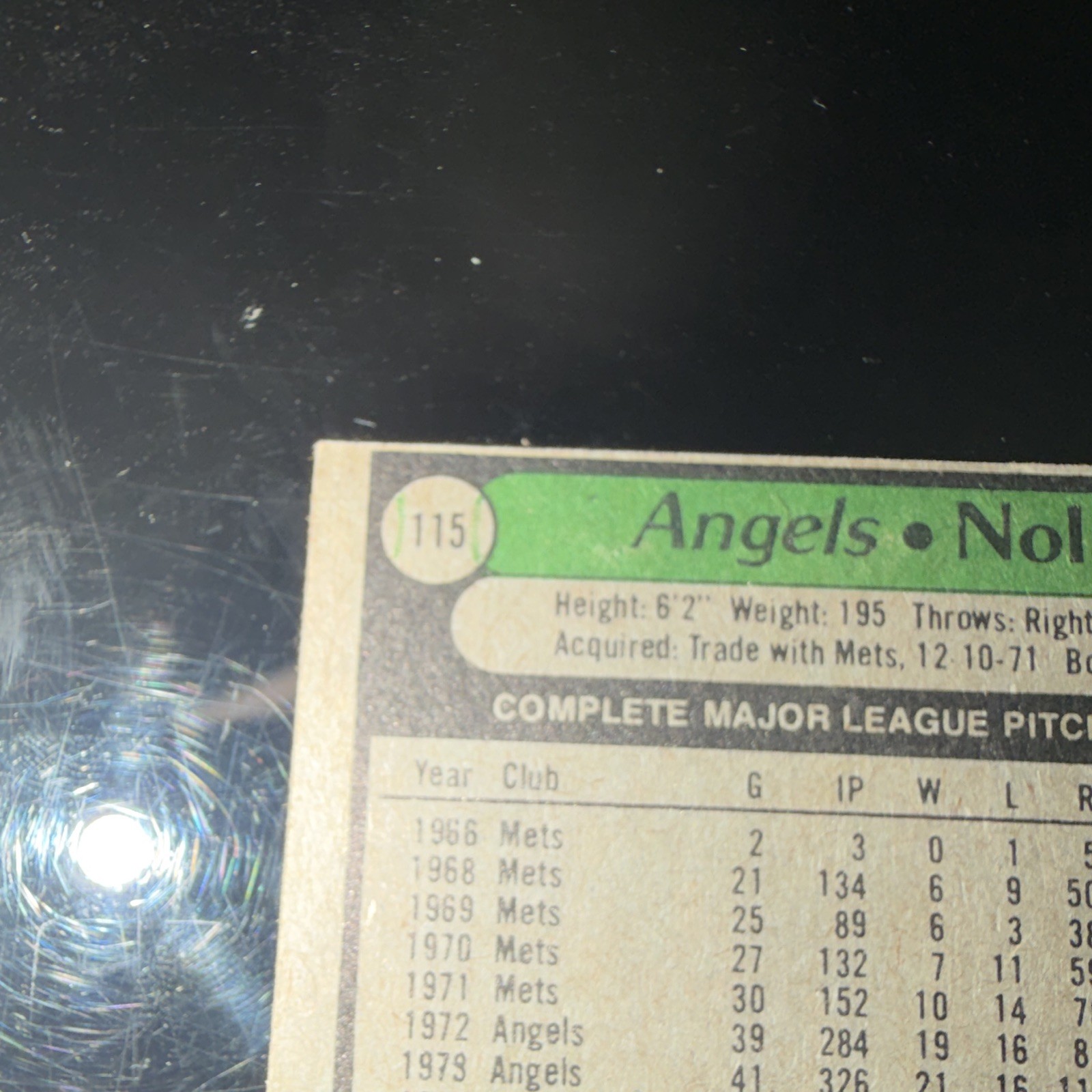 Topps Nolan Ryan #115 California Angels MLB Baseball 1979 Topps Base Set