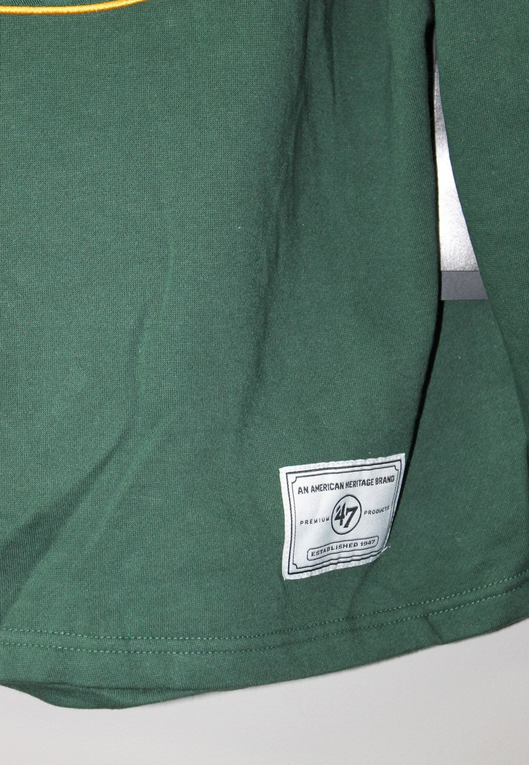 New NFL Green Bay Packers old time jersey style mid weight cotton hoodie men’s L