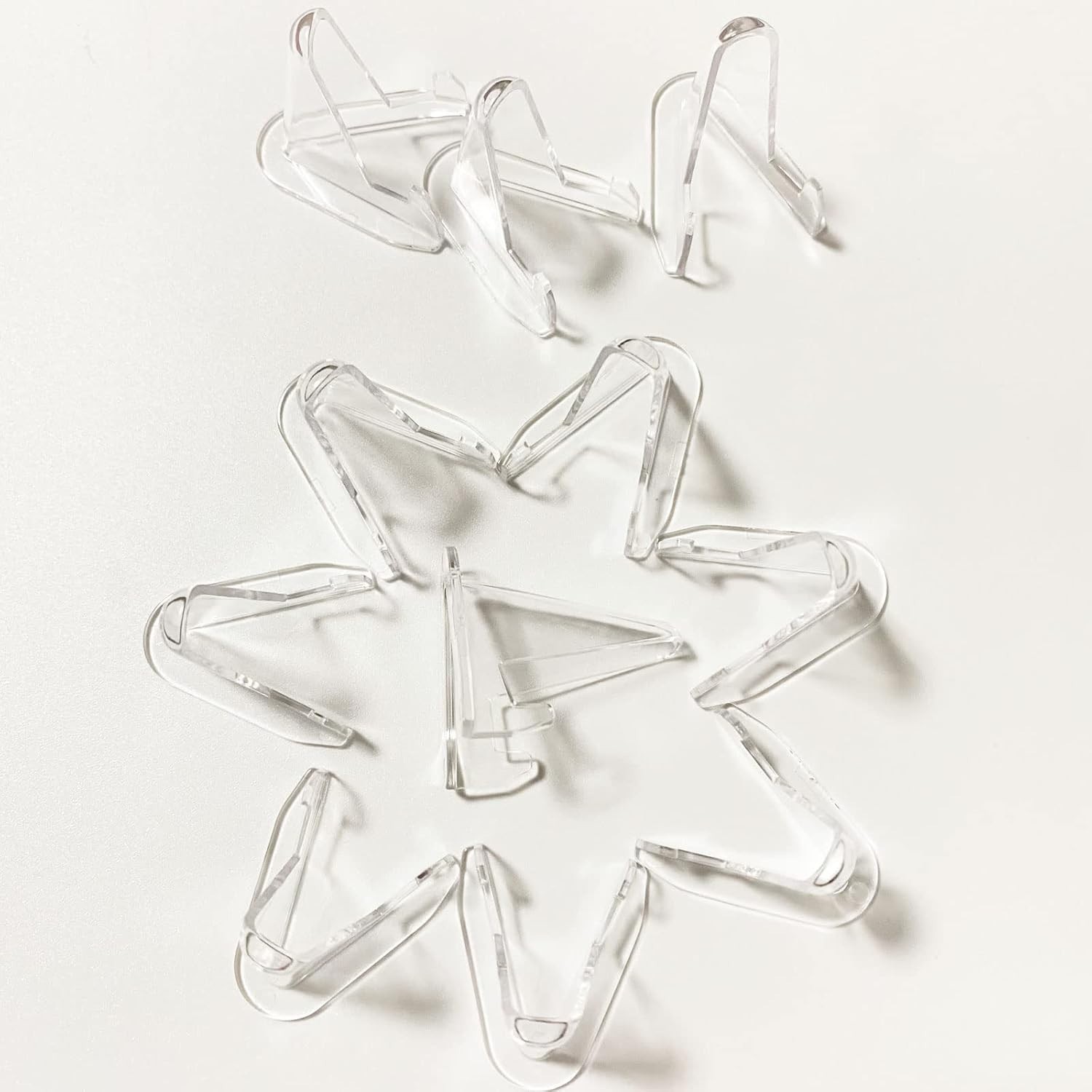 24 Pack Acrylic Card Stands – Medium (2.3″)