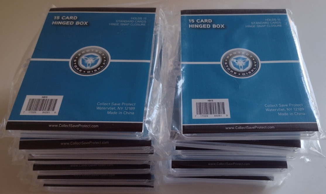 SafTgard 15ct Plastic Hinged Card Box NIP Lot of 14 w/400ct Cardboard COMBO Deal