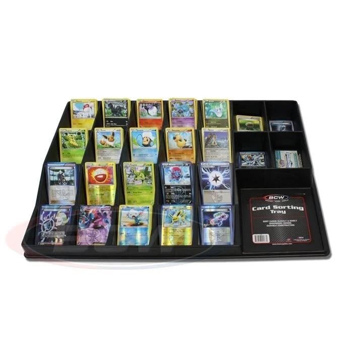 BCW Card Sorting Tray For Gaming / Sport Cards Hold Toploader Sleeve + Space