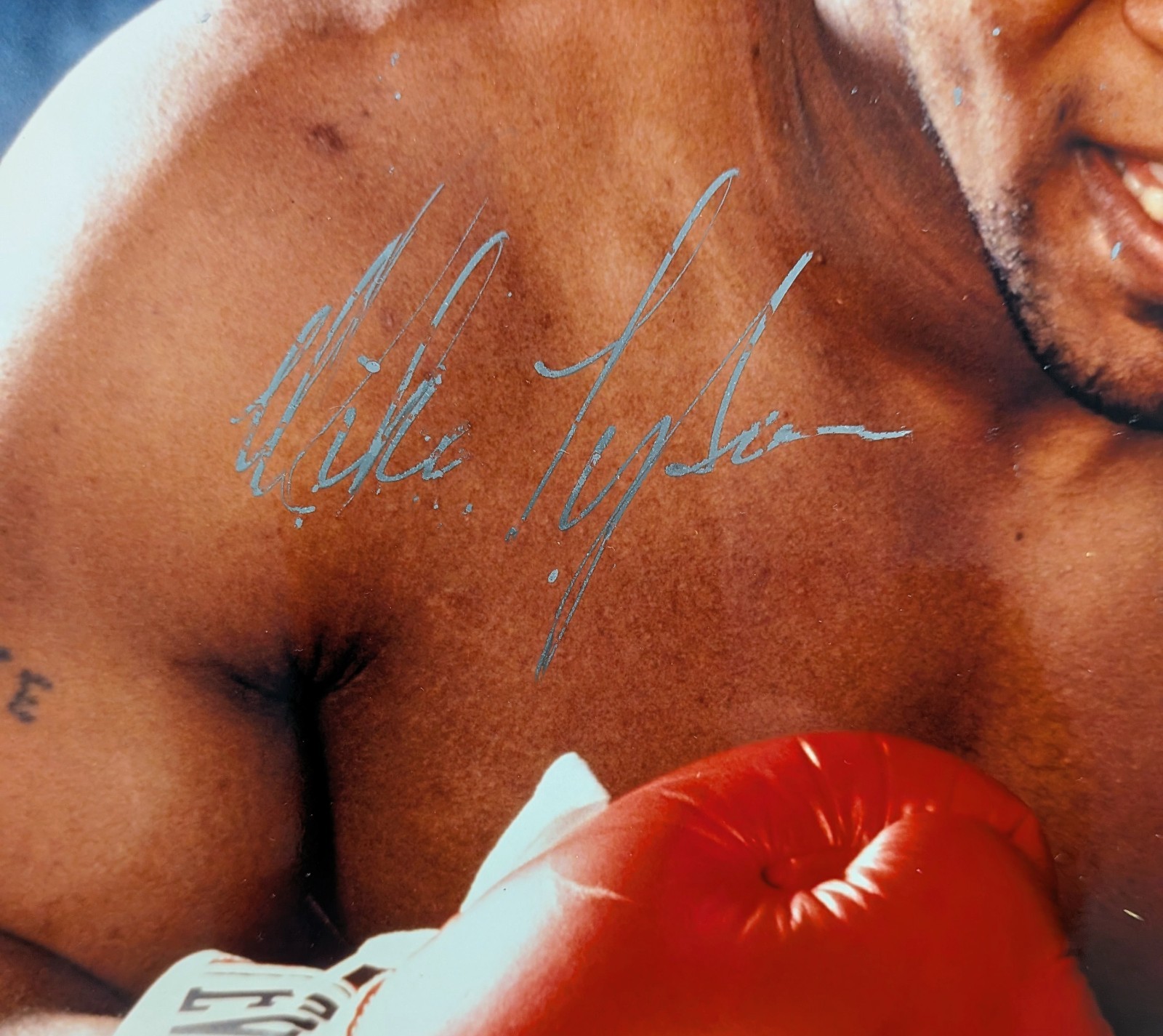Mike Tyson Signed 8×10 Photo In Silver Sharpie Numbered COA
