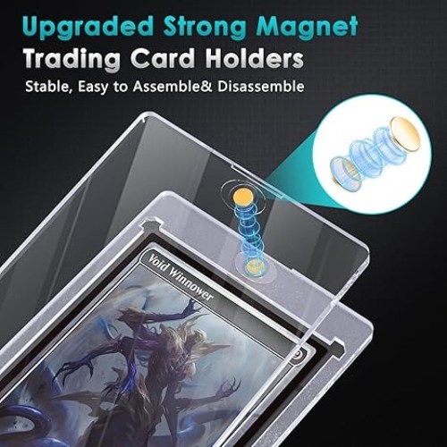 5Pcs Magnetic Card Holder for 35-360PT One Touch Trading Sports Cards Protectors