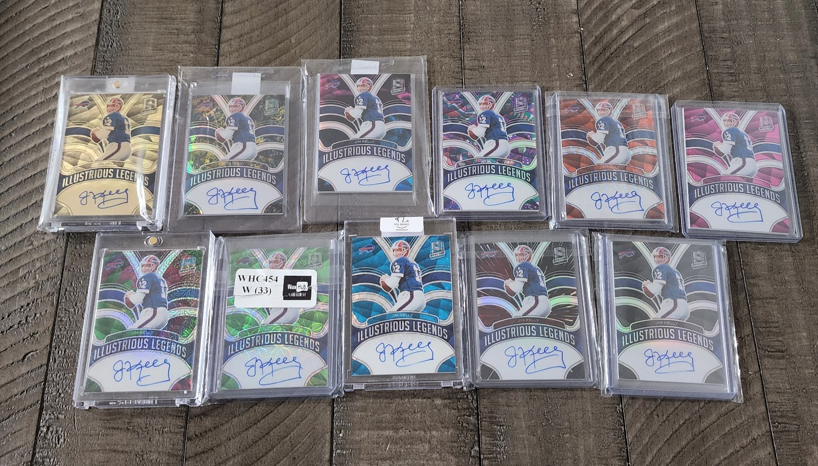 2022 Panini Spectra Illustrious Legends Autos Jim Kelly #ILS-JKE Complete Set