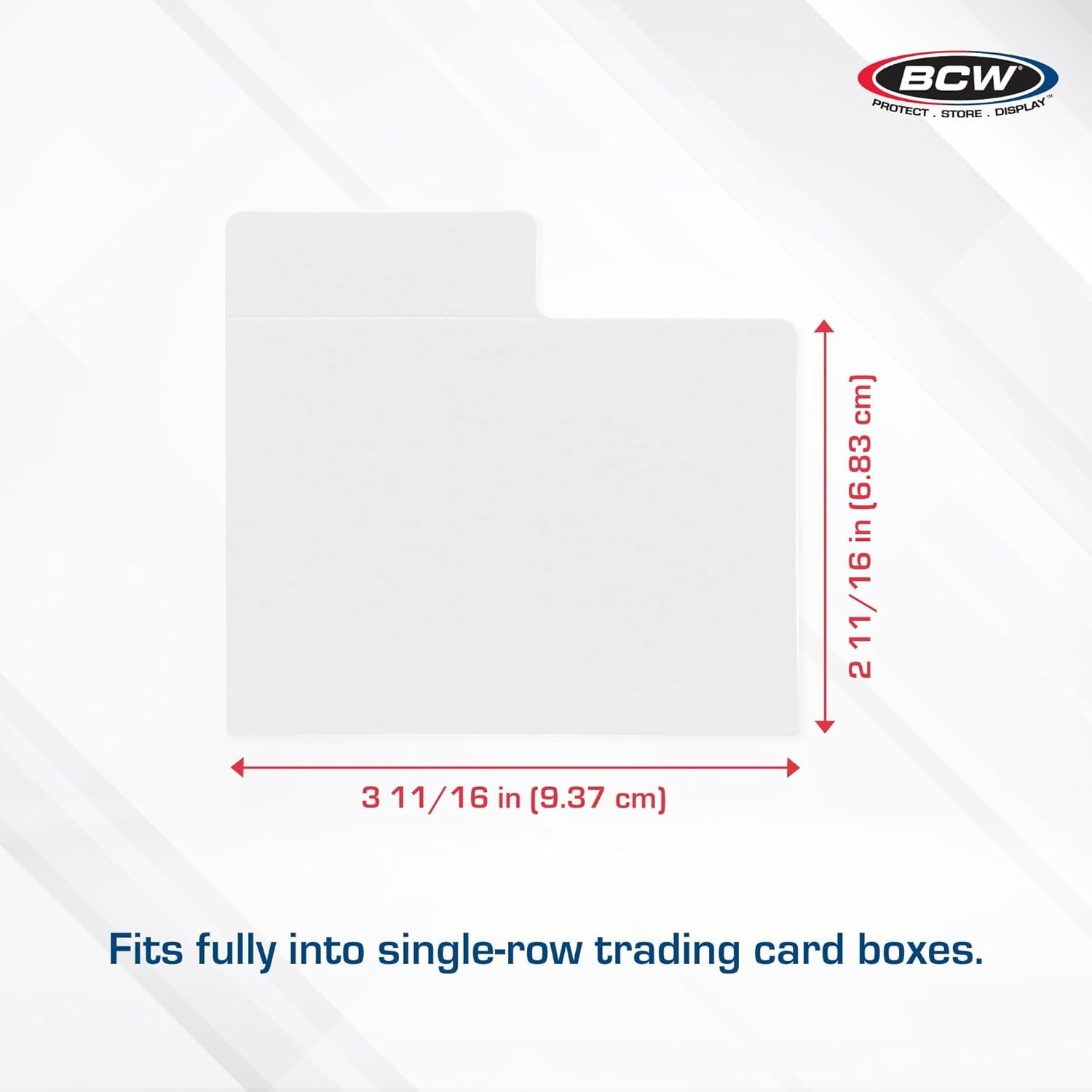 Archival Quality Trading Card Dividers – 10 Pack with Write-On Tabs, 3.7×2.7 in