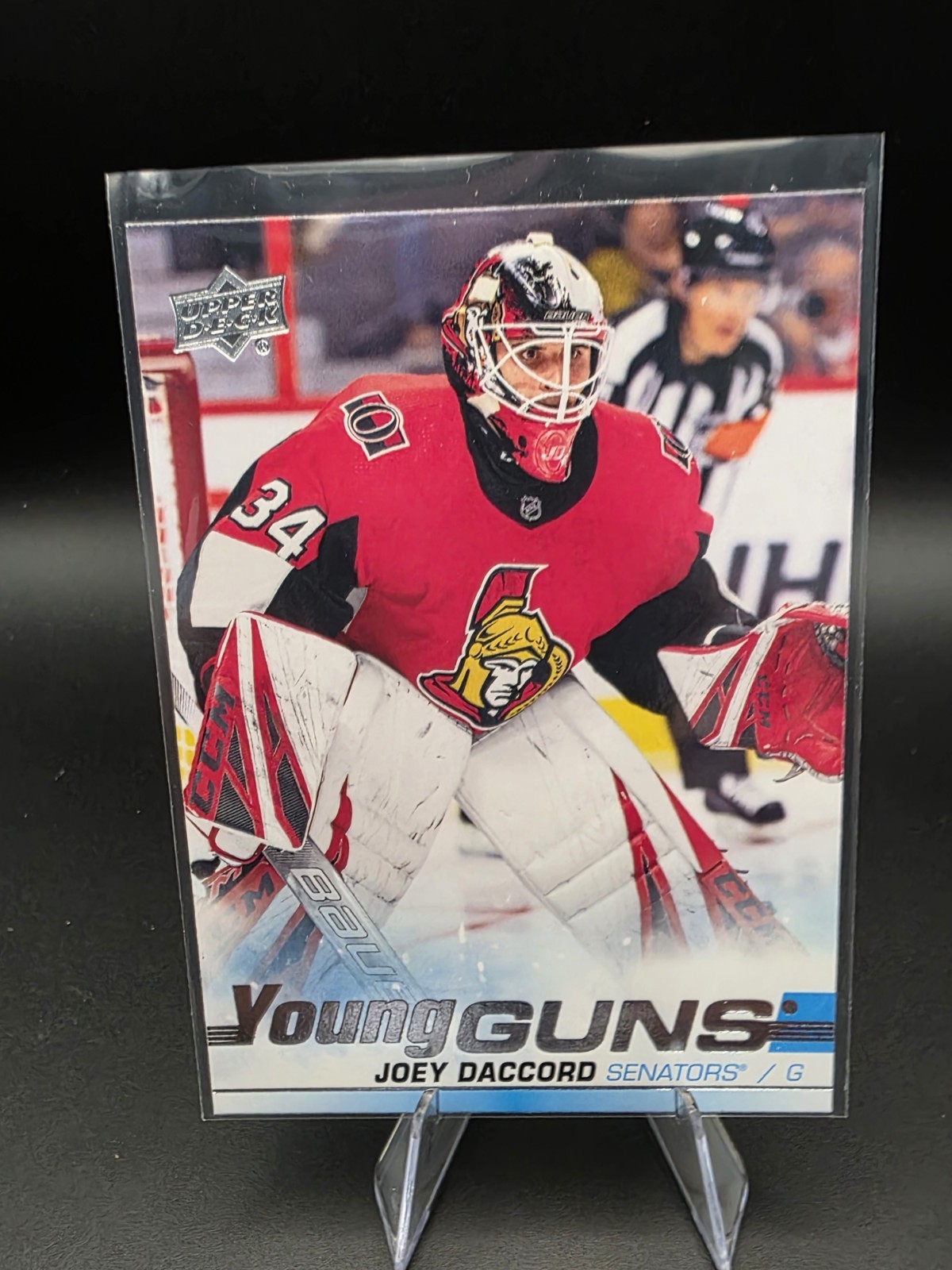 Joey Daccord 2 Card Lot. Young Guns RC # 477 + Pink Dazzlers #DZ-8
