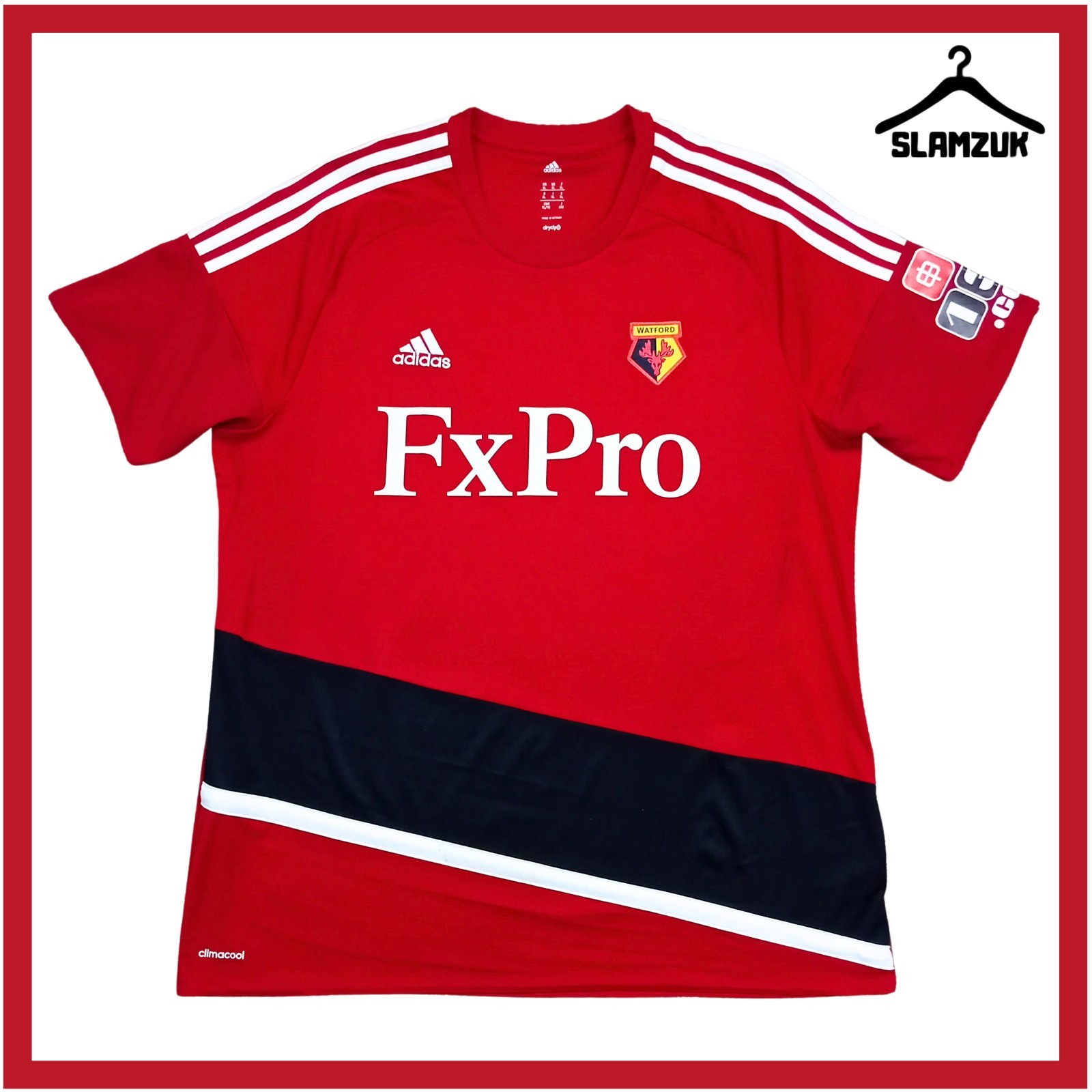 Watford Football Shirt Adidas XL Training Kit Jersey Hornets 2017 2018 CC10