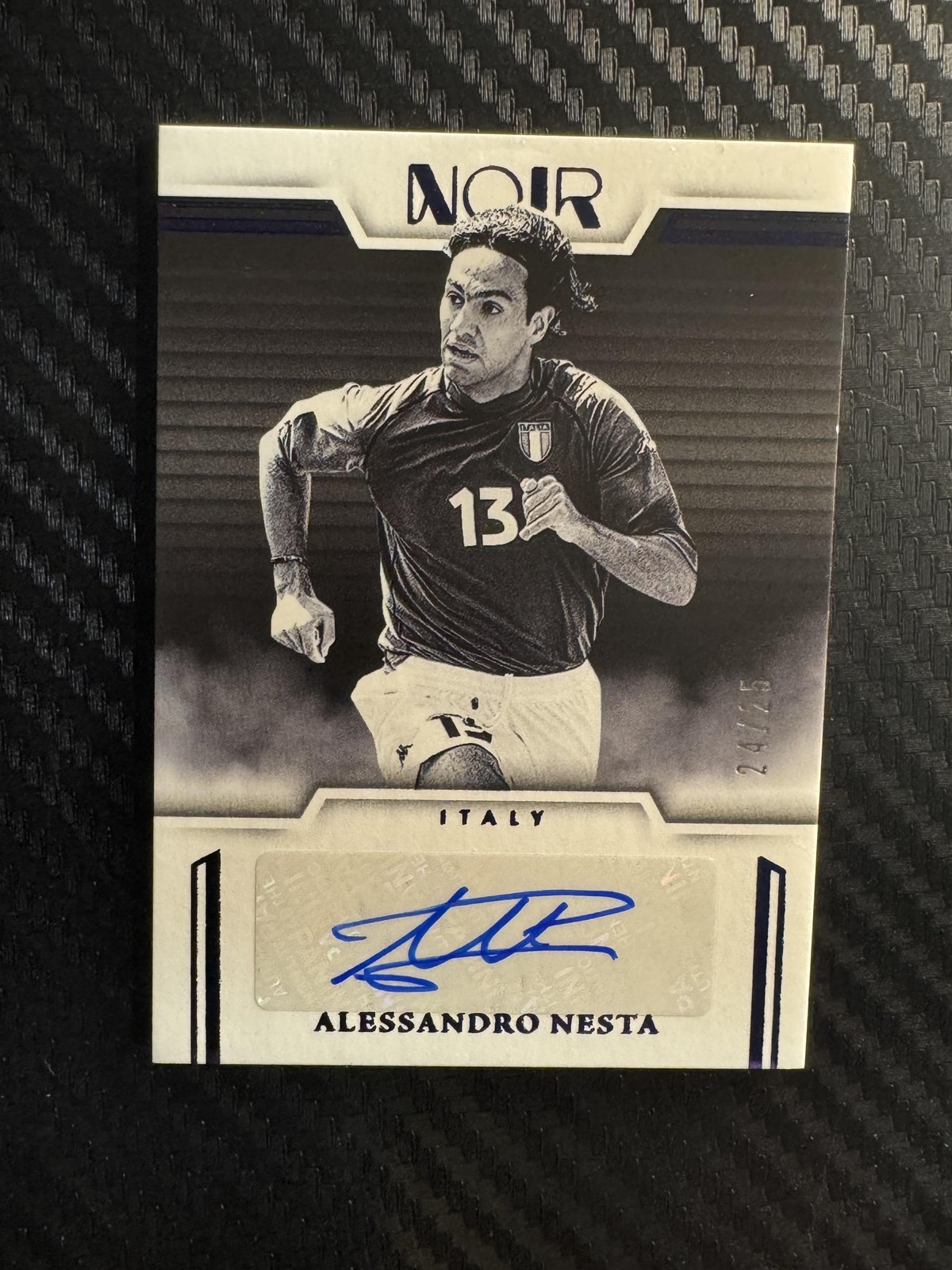 2025-26 Panini Noir Road to The World Cup Alessandro Nesta Auto /25