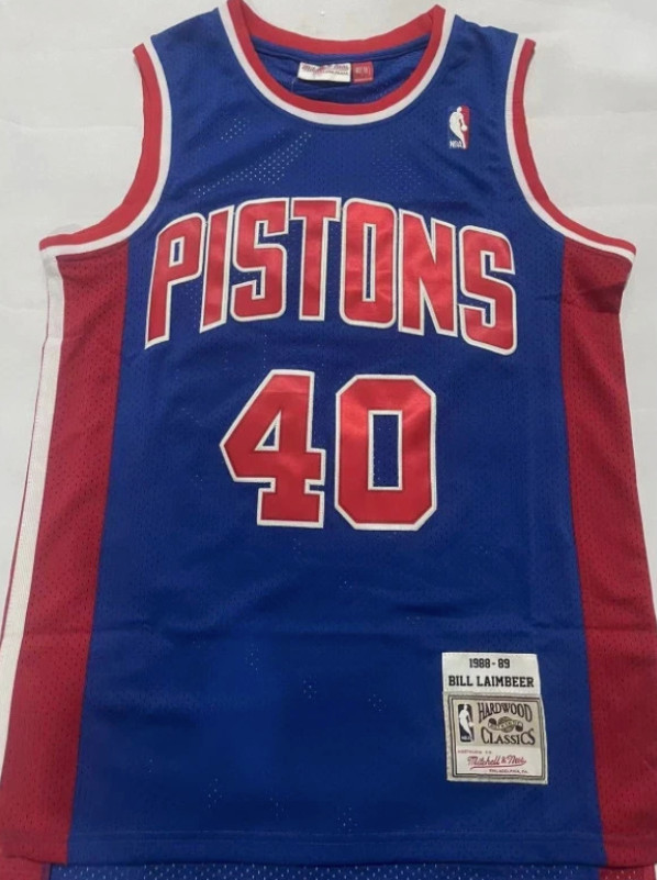 Bill Laimbeer Detroit Pistons Basketball Jersey – NWT – Multiple Sizes