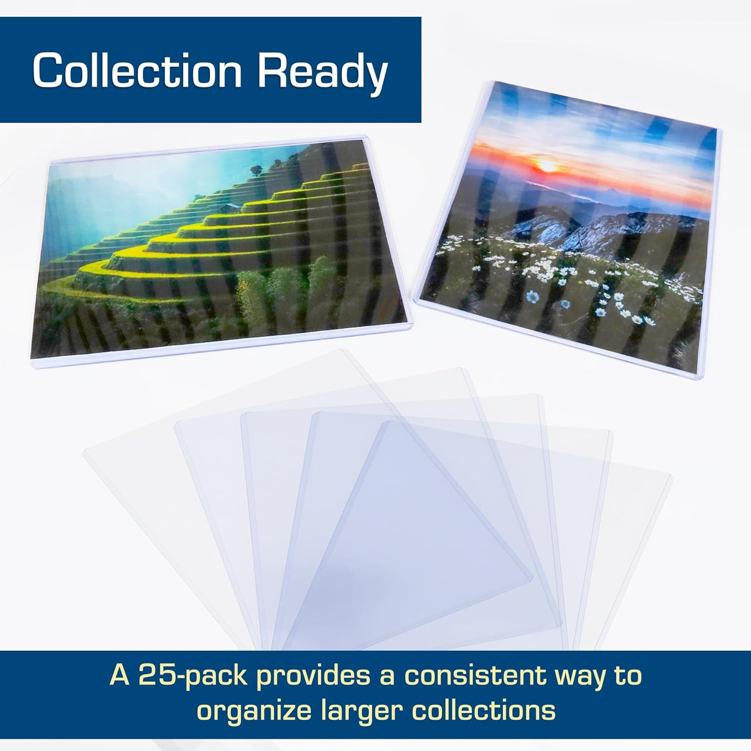 BCW 6X8 Toploaders for Photos | 25-Pack | 6X8 Toploaders,Clear Rigid PVC Protect