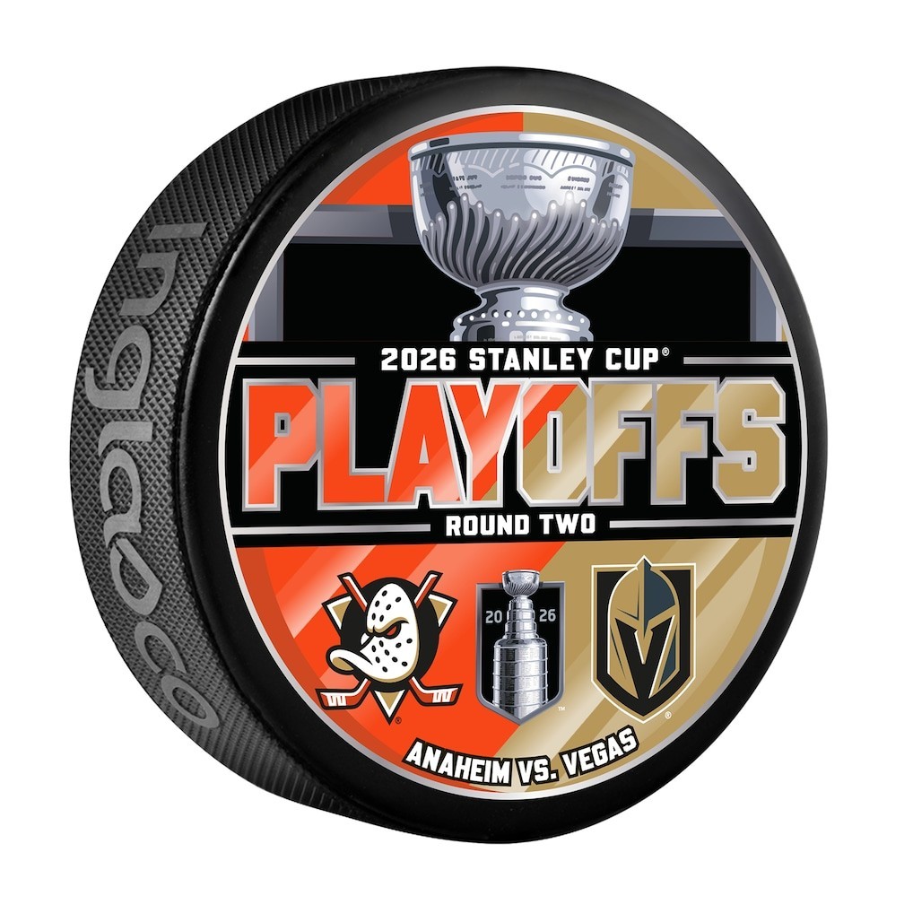 2026 Stanley Cup Playoffs Dueling Puck Vegas Golden Knights/Anaheim Ducks Rd 2