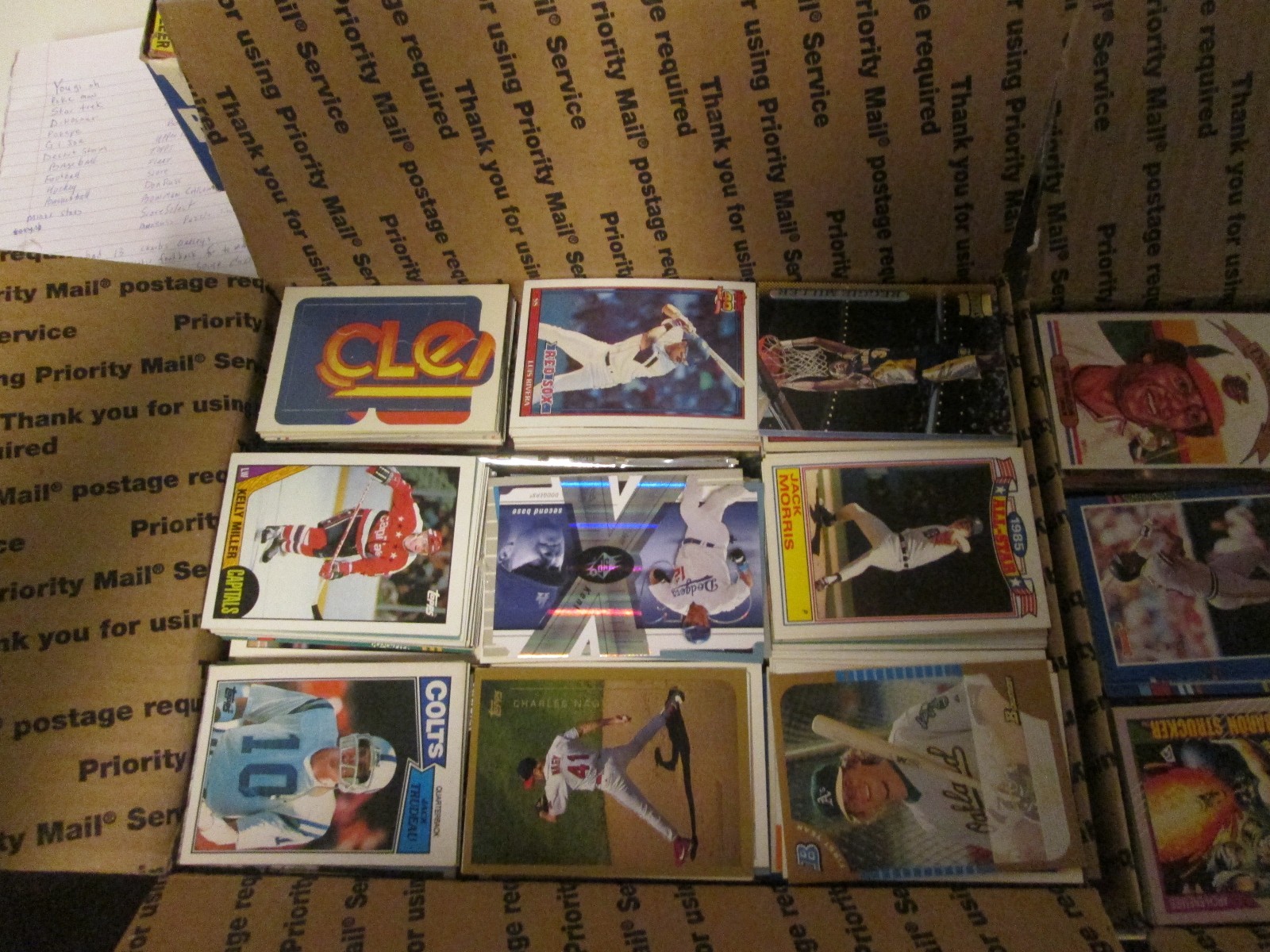 2500 BASEBALL AND MIXED CARD LOT ASSORTED SPORT 1980’S – PRESENT