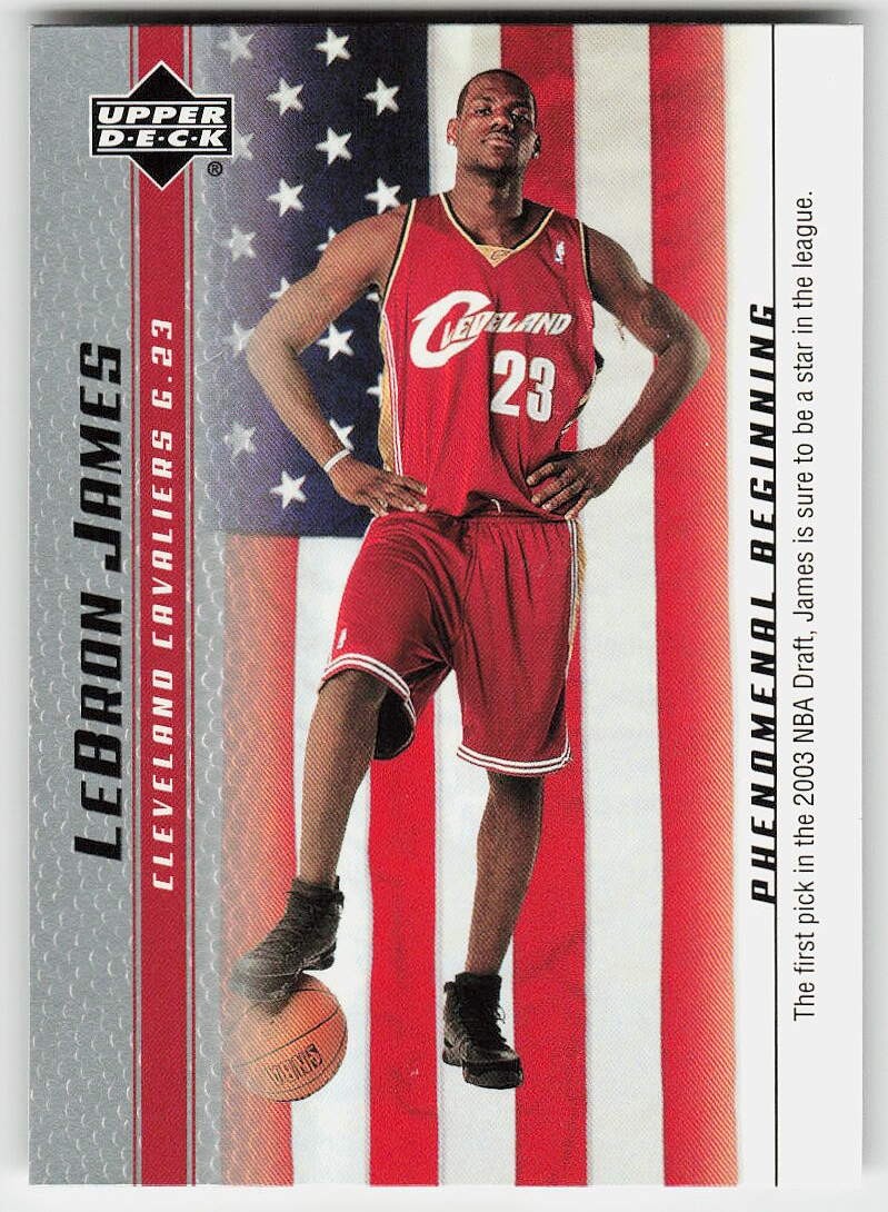 2003-04 Upper Deck LeBron James Phenomenal #20 LeBron James BASKETBALL Cavaliers